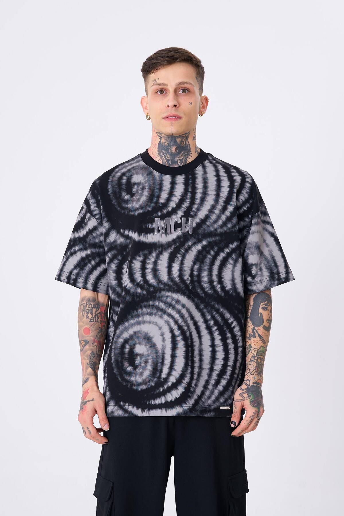 تیشرت سبز بنزینی چاپ تخیل مردانه