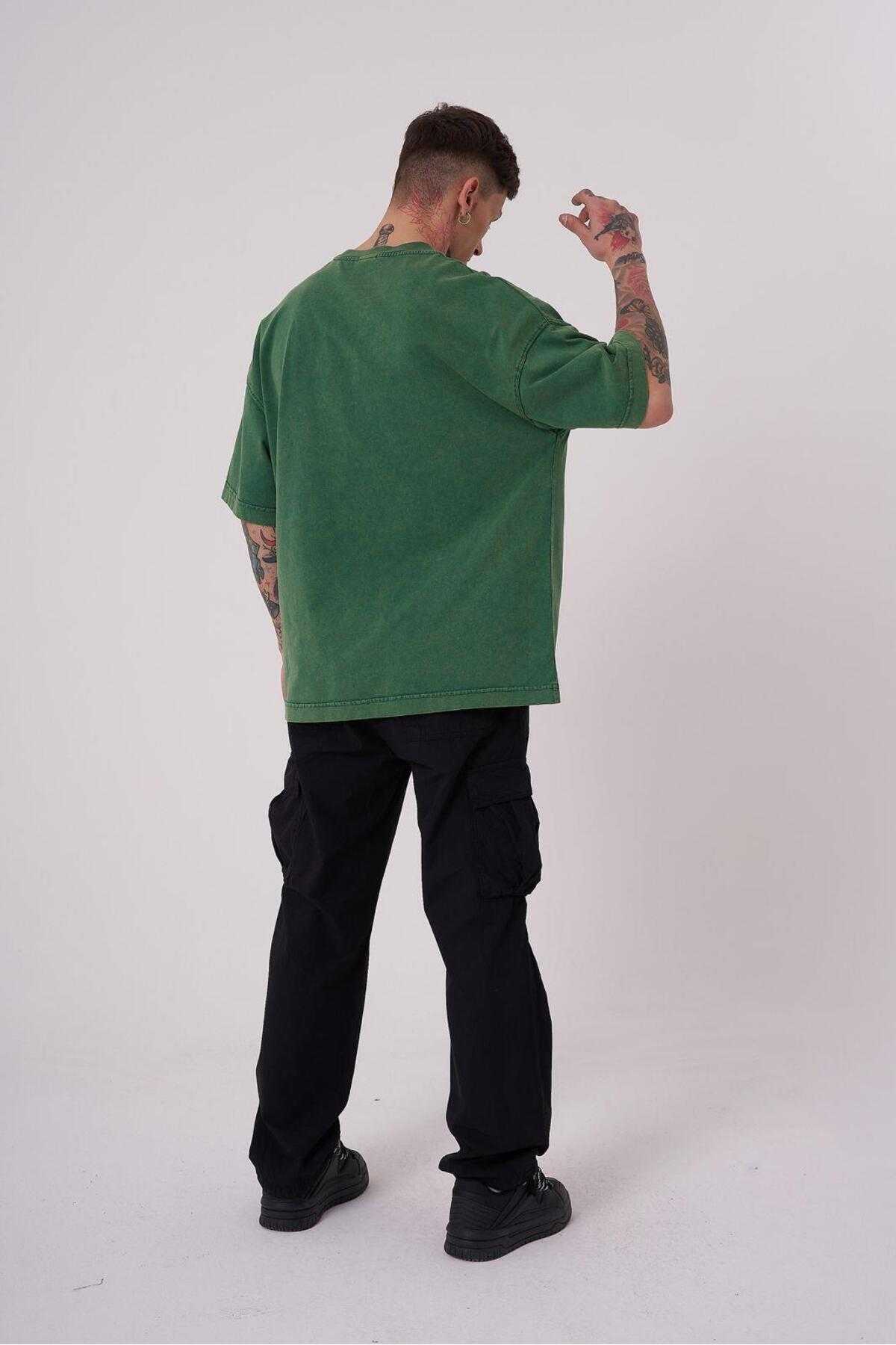 تیشرت مردانه اسپریت شسته اور سایز خالدار خاکستری رایگان