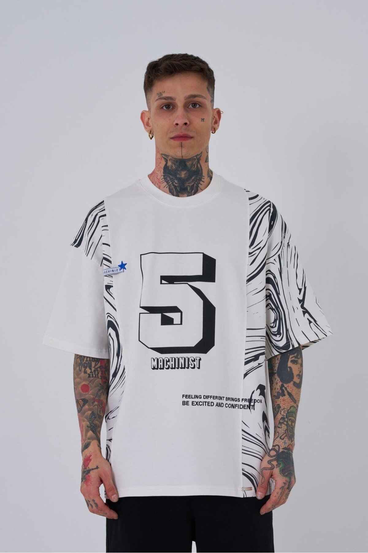 تیشرت مردانه اکرو سایز چاپ شده شماره 5