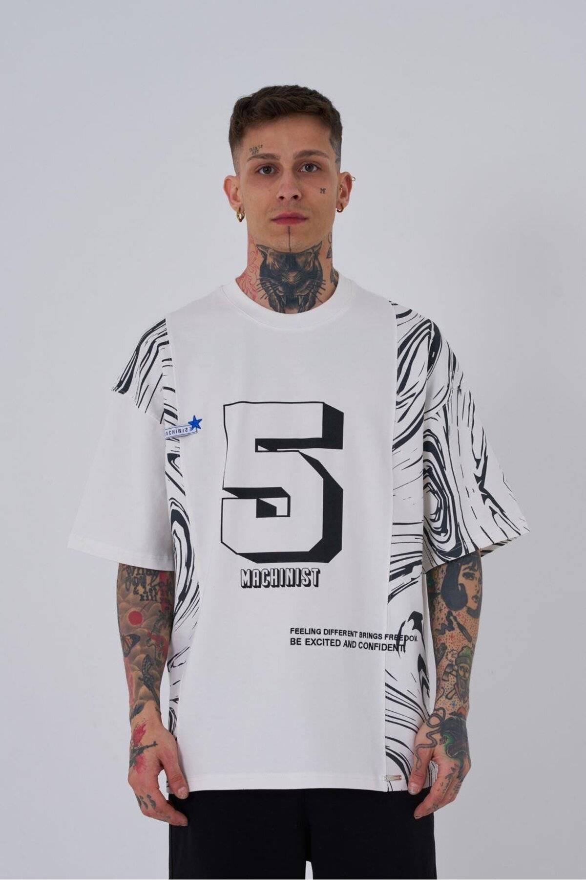 تیشرت مردانه اکرو سایز چاپ شده شماره 5