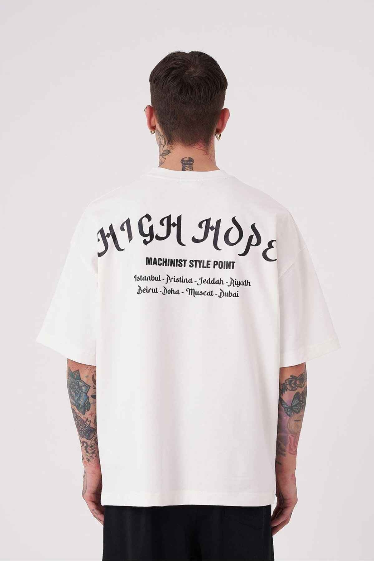 تیشرت اکرو سایز بزرگ مردانه چاپ High Hope