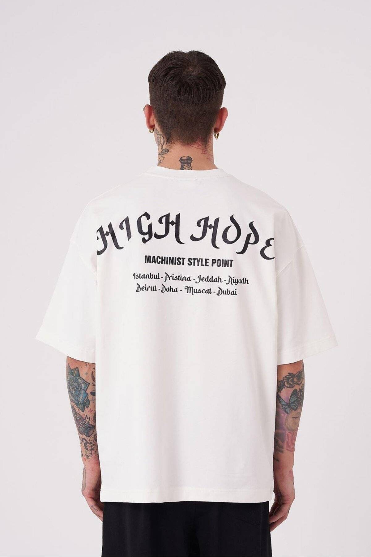 تیشرت اکرو سایز بزرگ مردانه چاپ High Hope