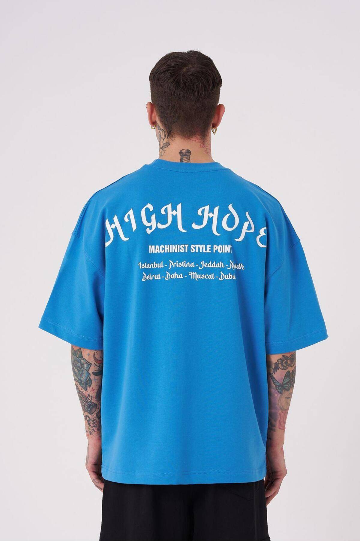 تیشرت اکرو سایز بزرگ مردانه چاپ High Hope
