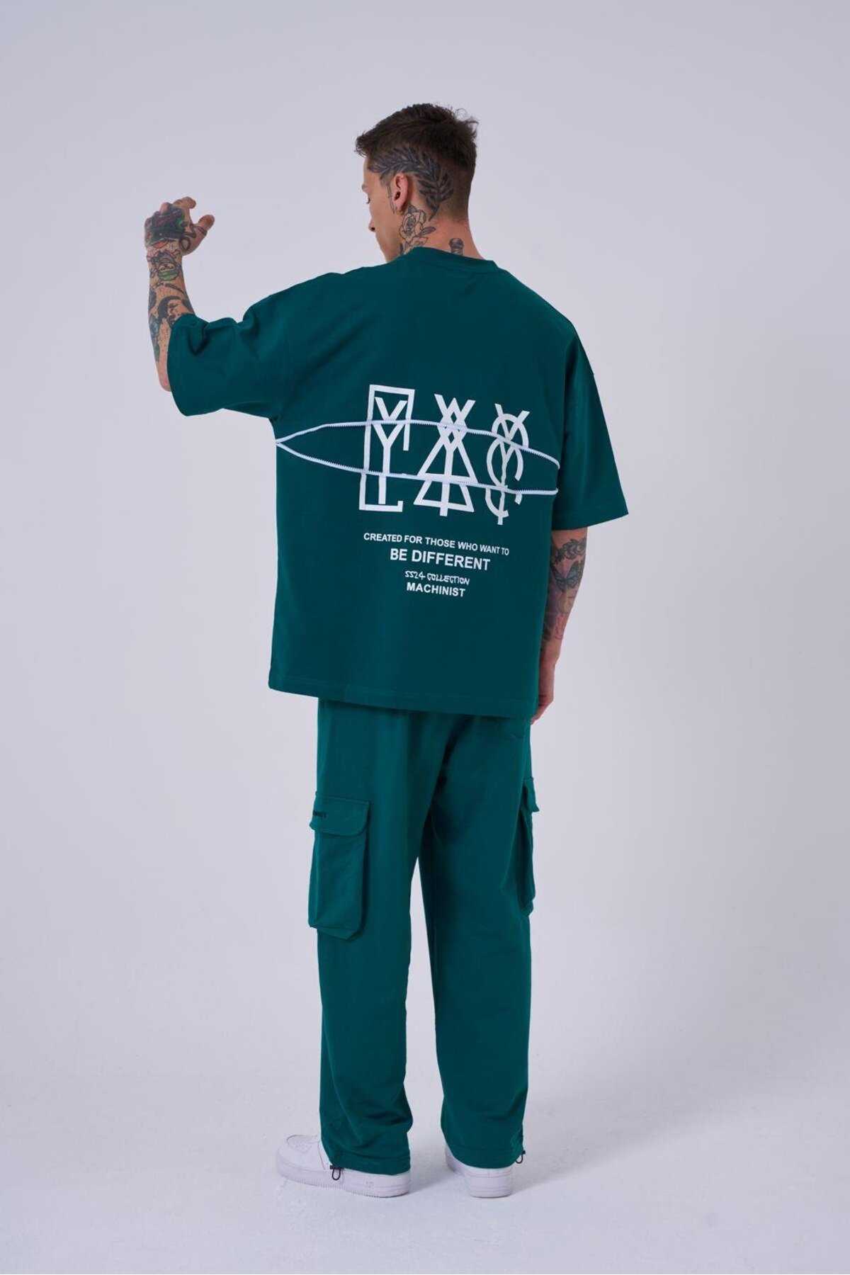 تیشرت مردانه زیپ دار چاپ شده با تیشرت قهوه ای سایز بزرگ