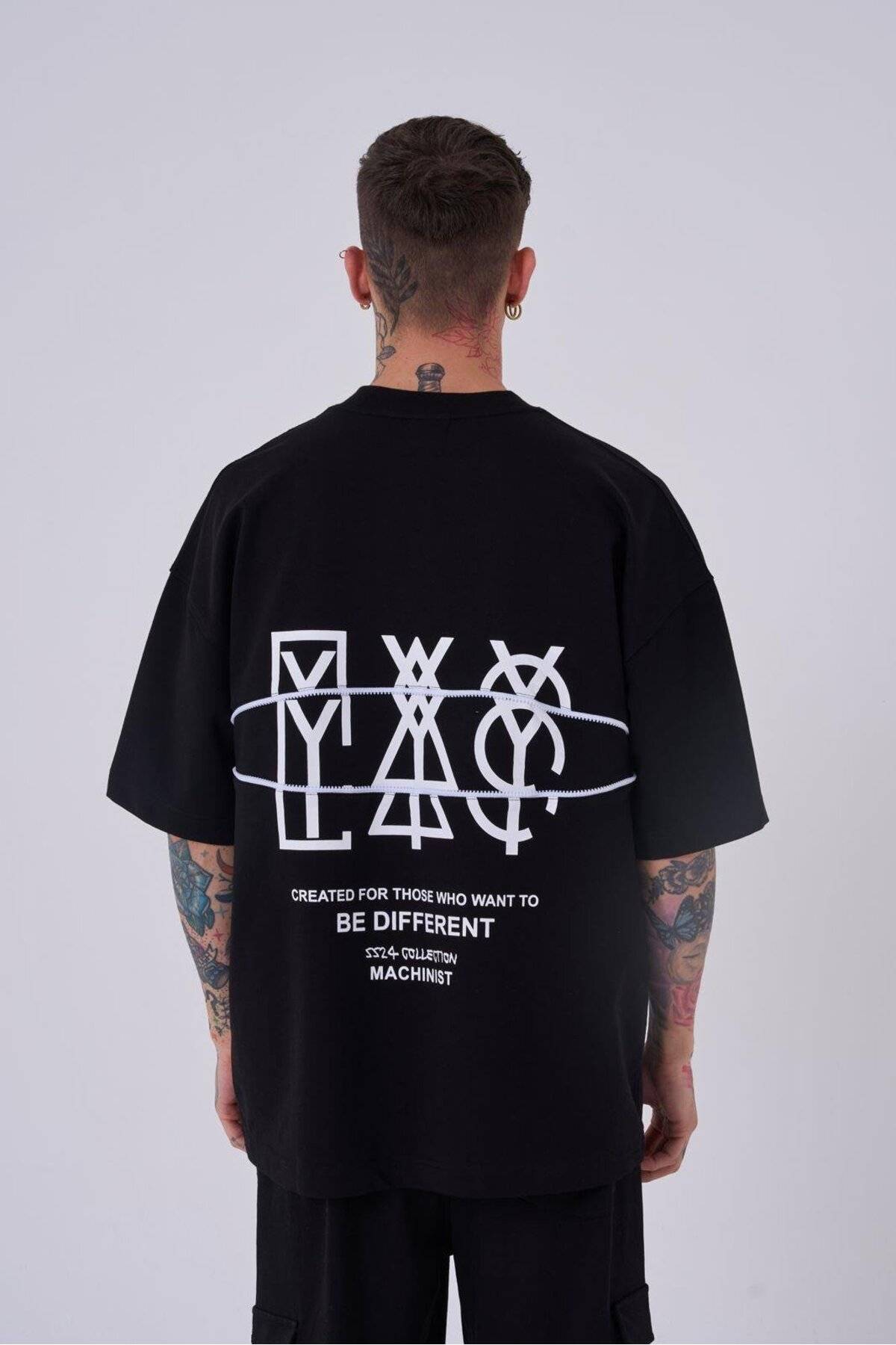 تیشرت مردانه زیپ دار چاپ شده با تیشرت قهوه ای سایز بزرگ