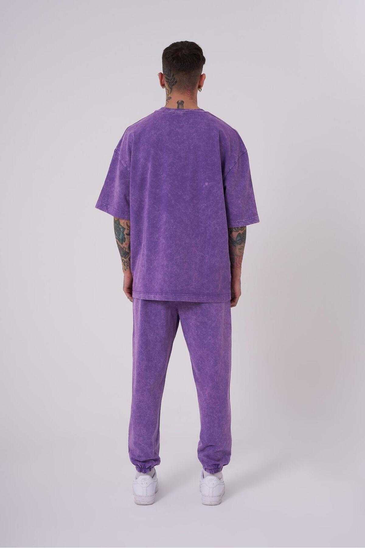 تیشرت یونیکس اوورسایز شسته شده لوکس پایه خاکستری