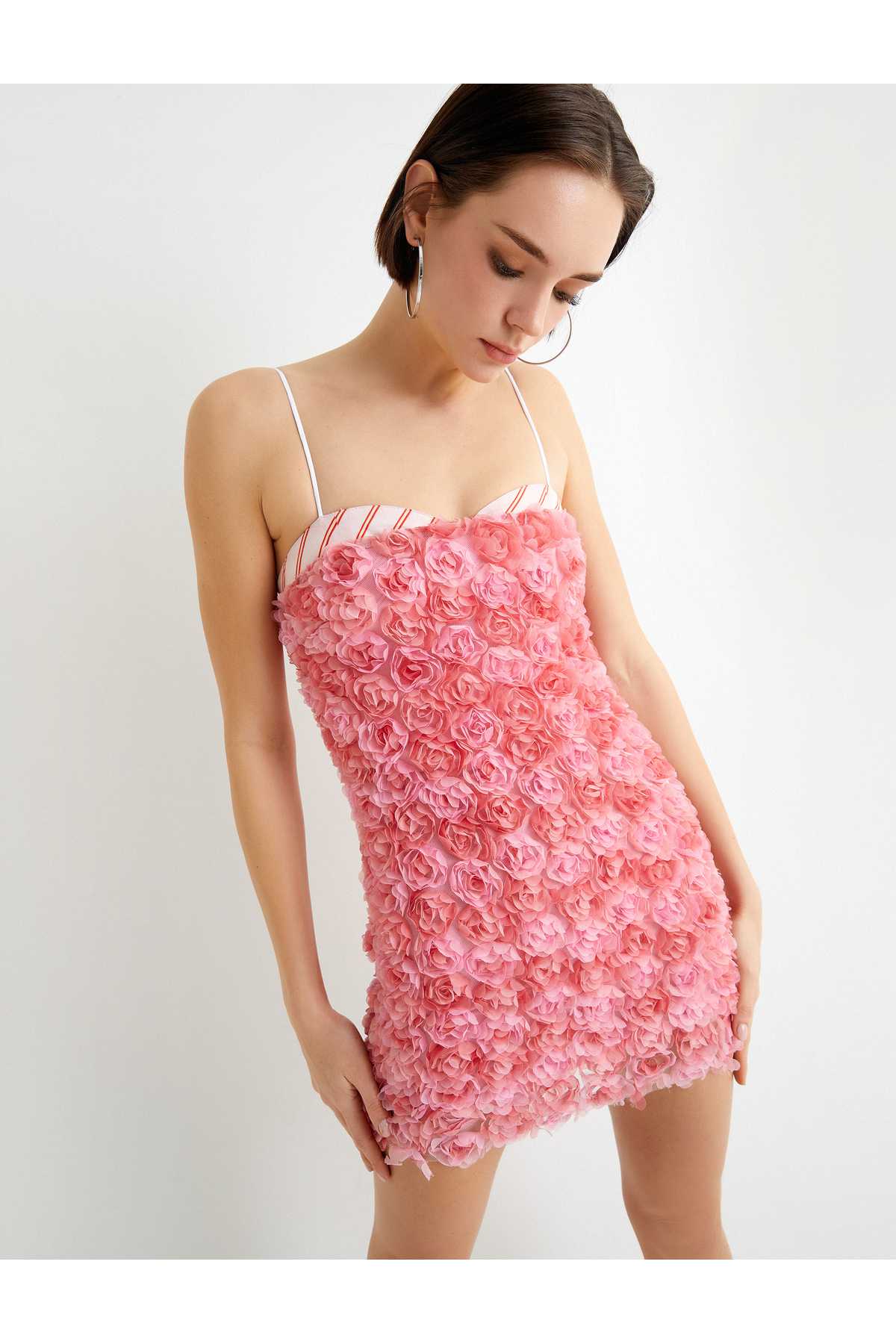 مینی لباس بدون بند گلدار