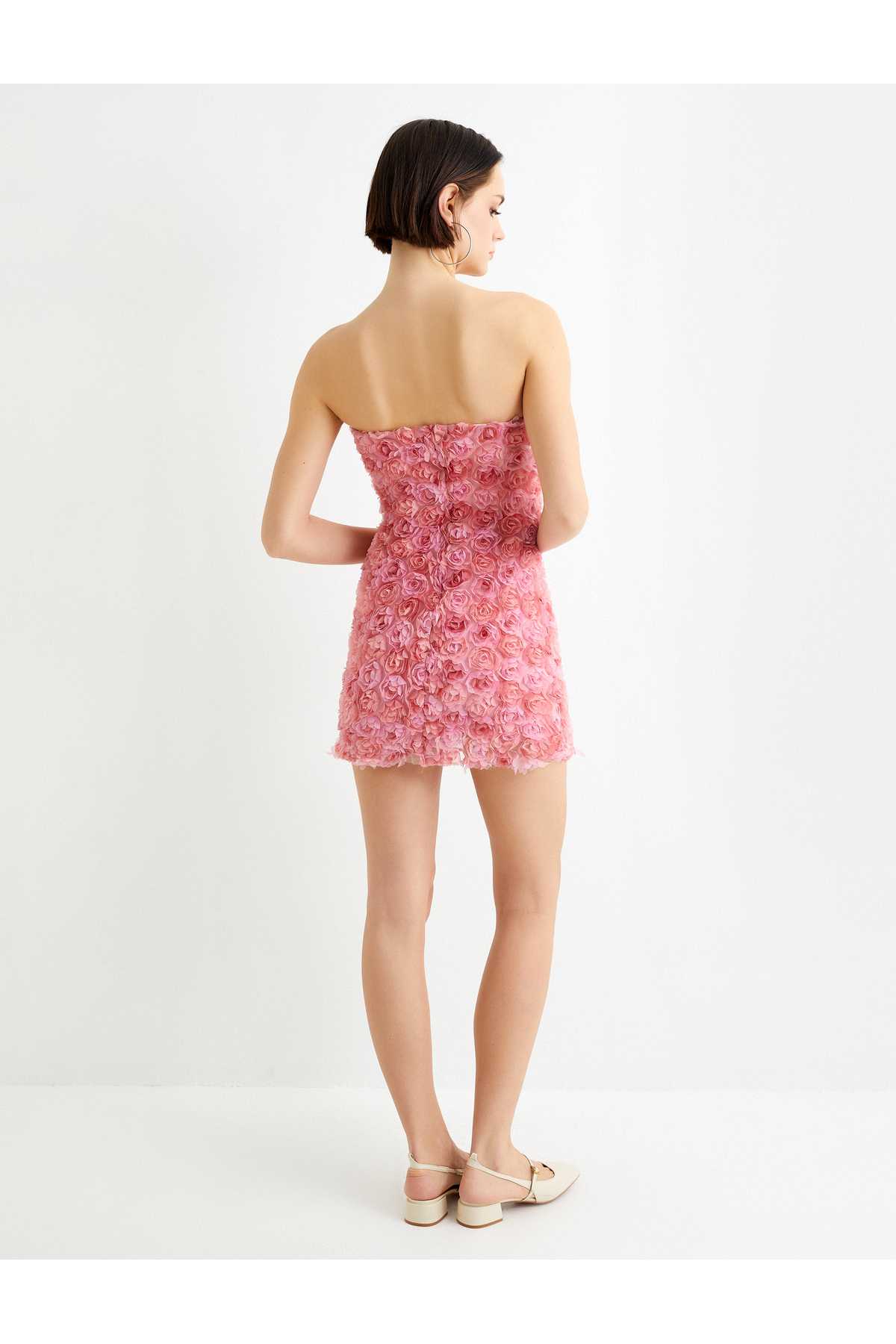 مینی لباس بدون بند گلدار