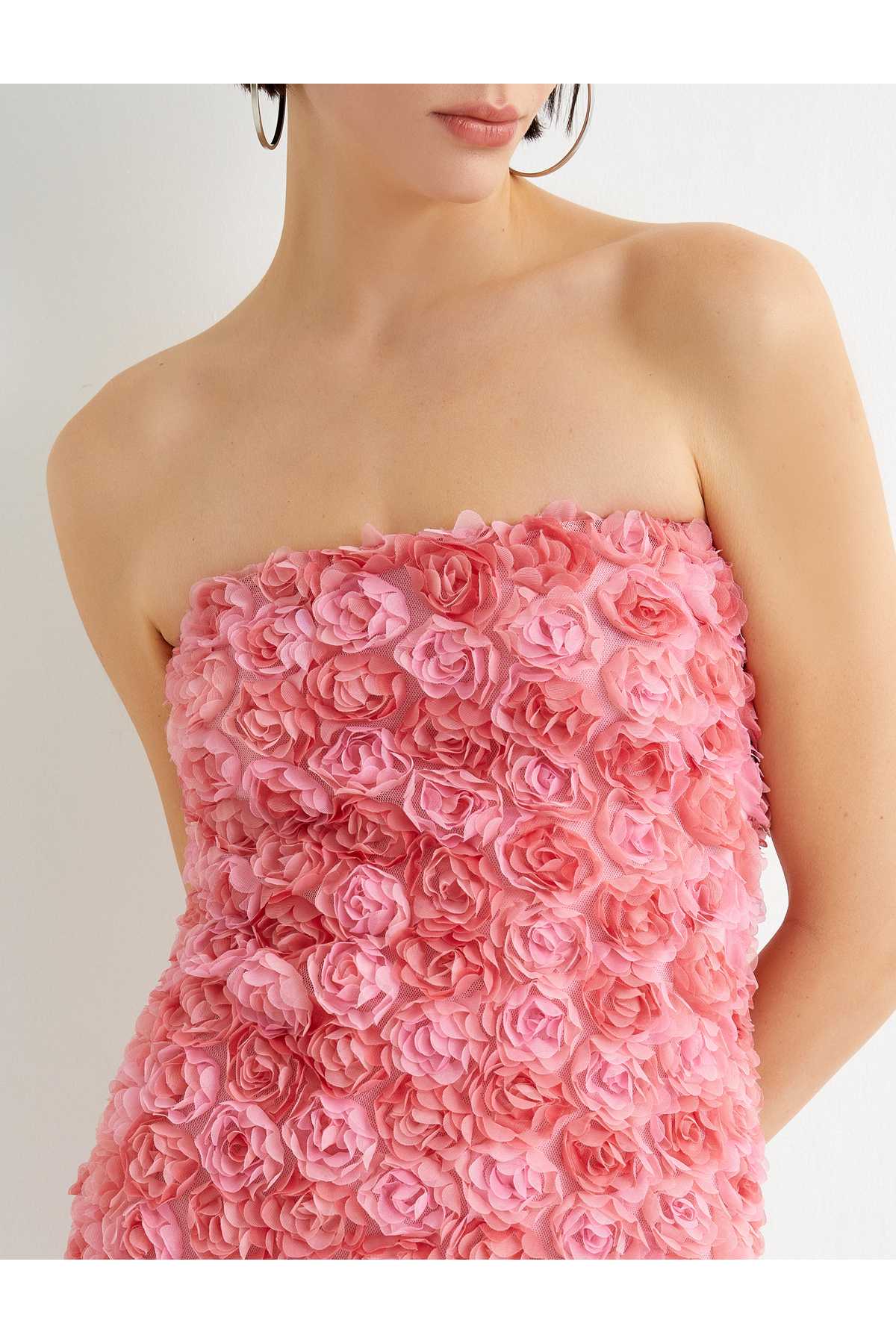 مینی لباس بدون بند گلدار