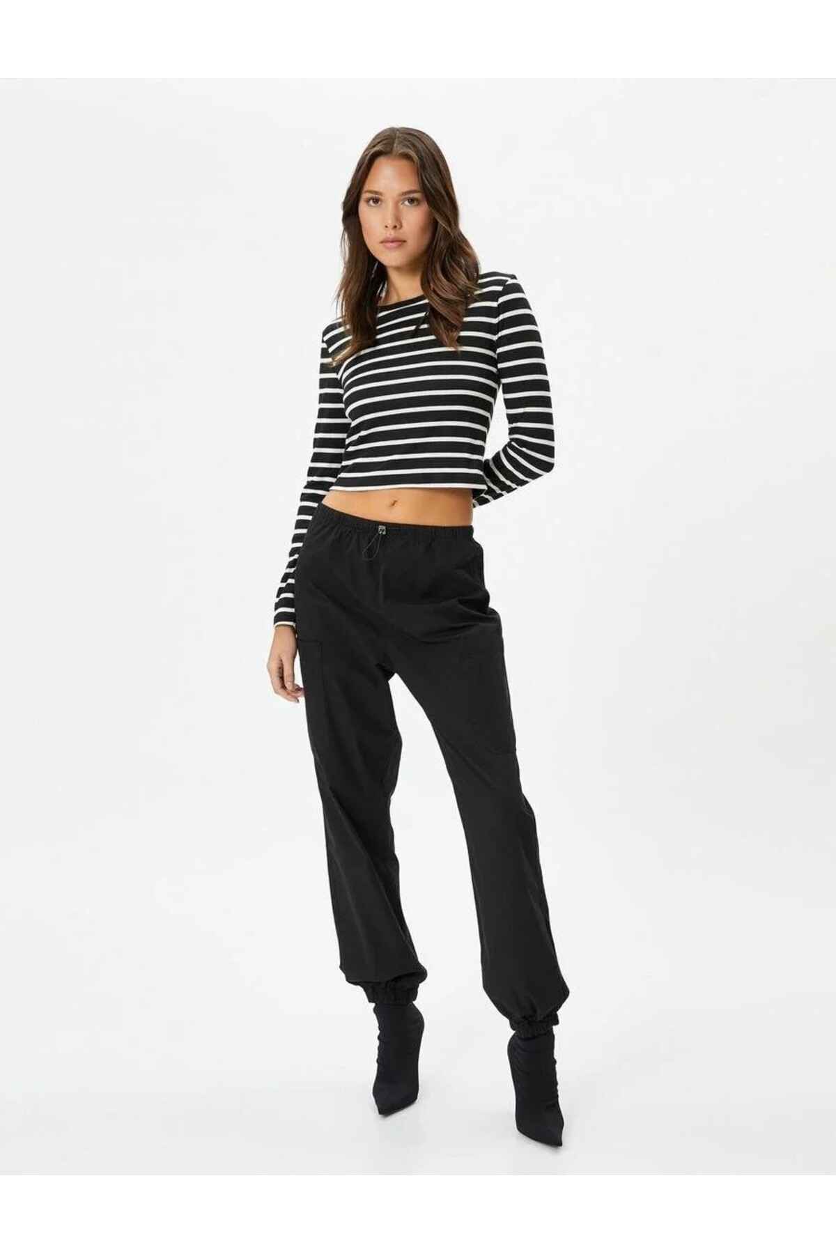 جیب شلوار چتر نجات الاستیک پنبه ای