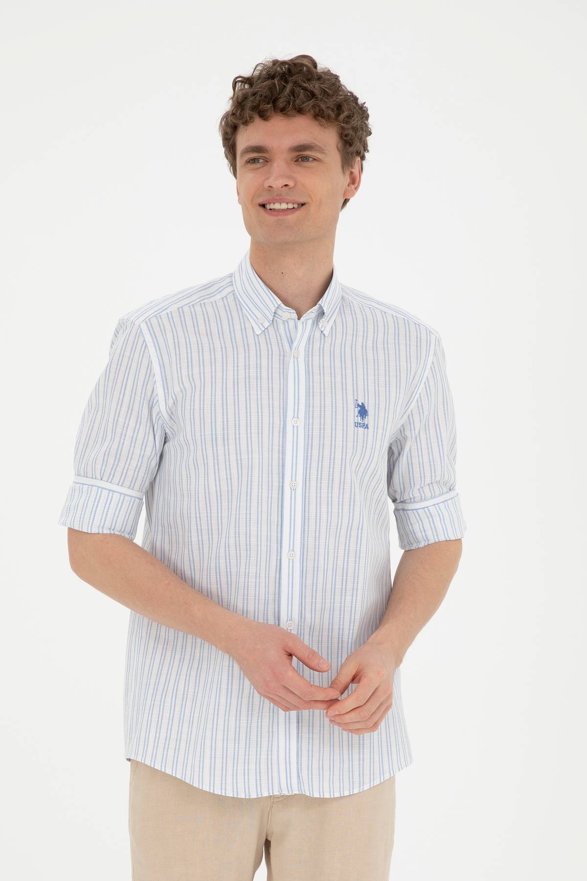 پایه. پیراهن ورزشی چوگان مردانه معمولی MAMBA 003 آبی روشن