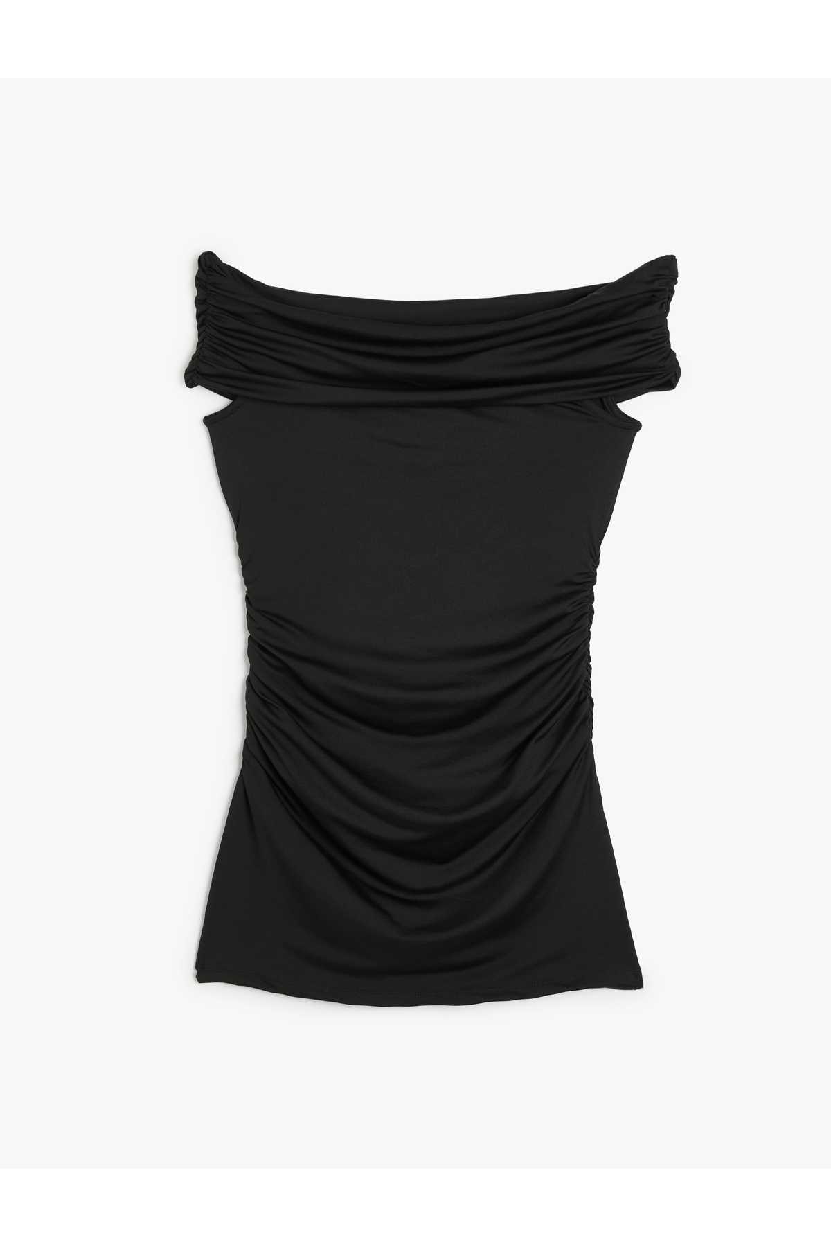 مینی لباس اسلیپ یقه یقه دار باریک و بدون آستین