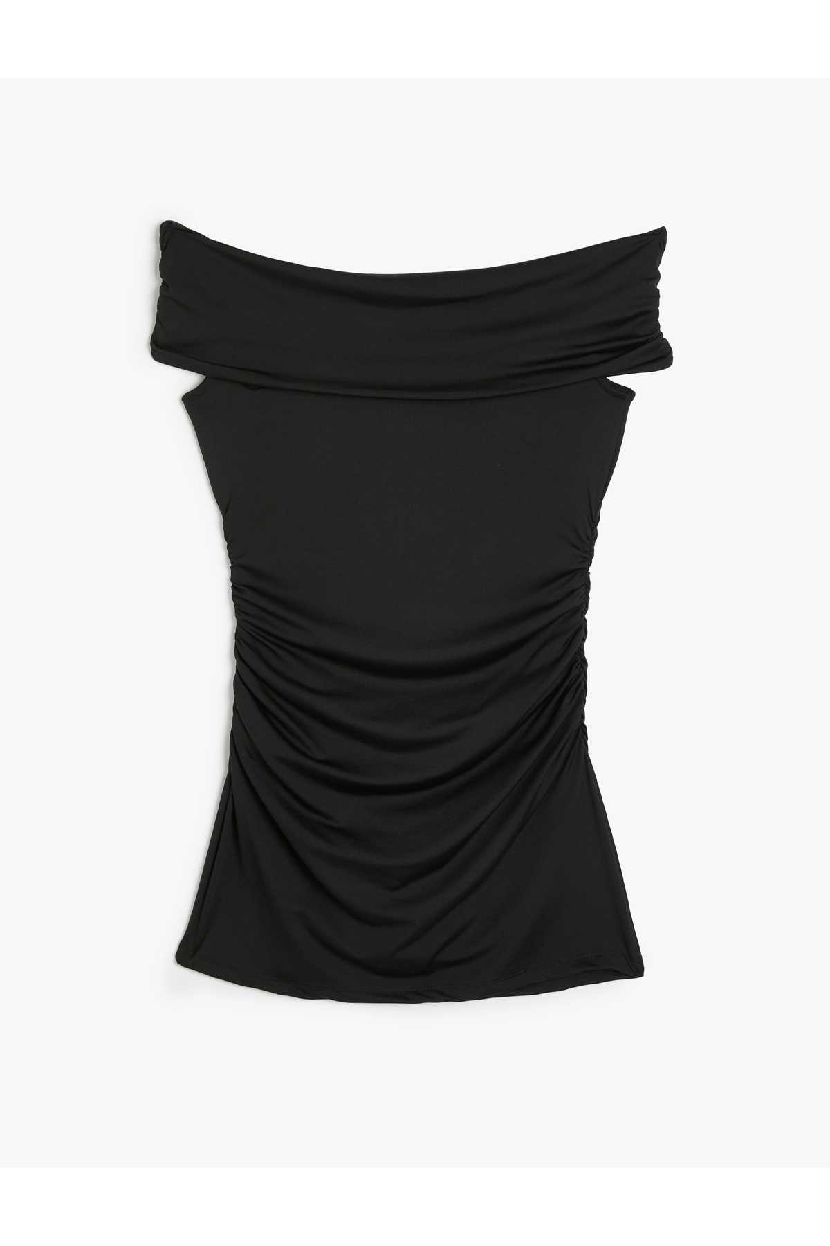 مینی لباس اسلیپ یقه یقه دار باریک و بدون آستین