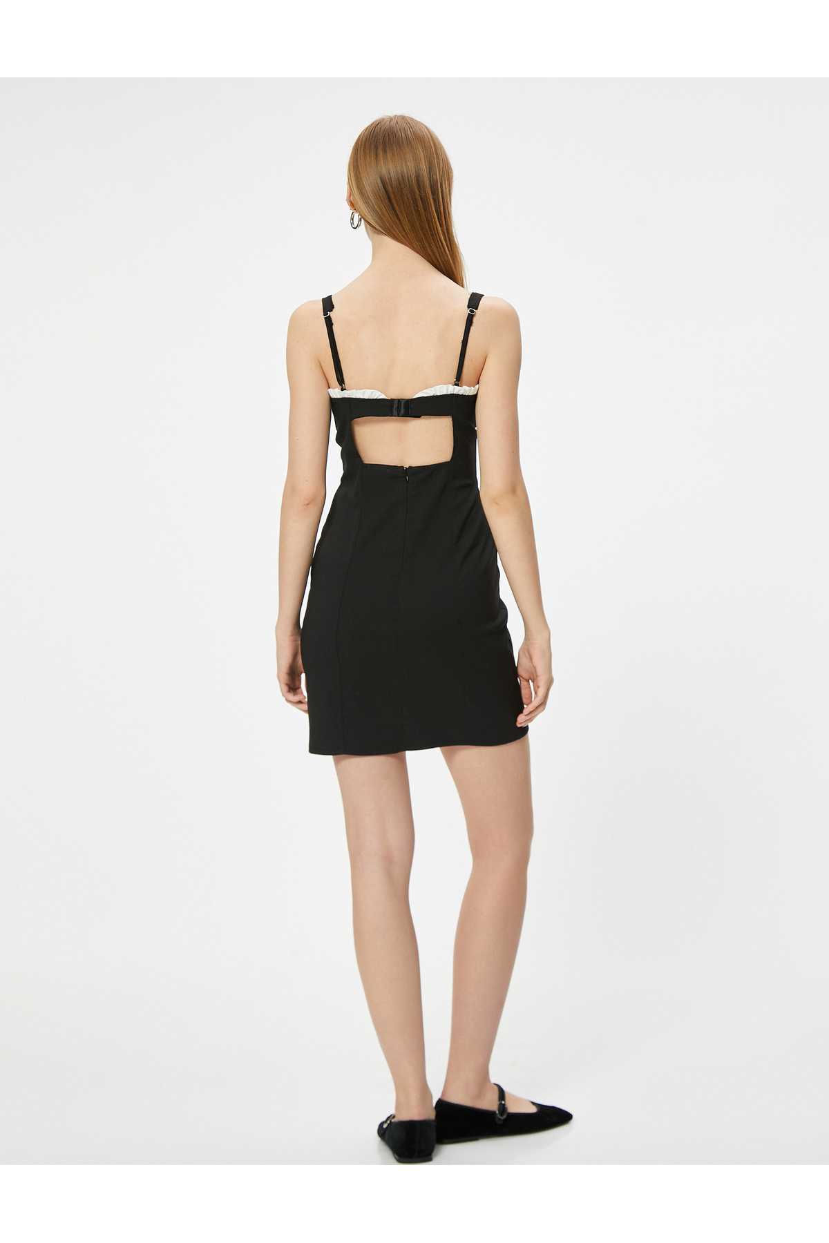 بند لباس با پاپیون مینی بادیکن یقه دلبند