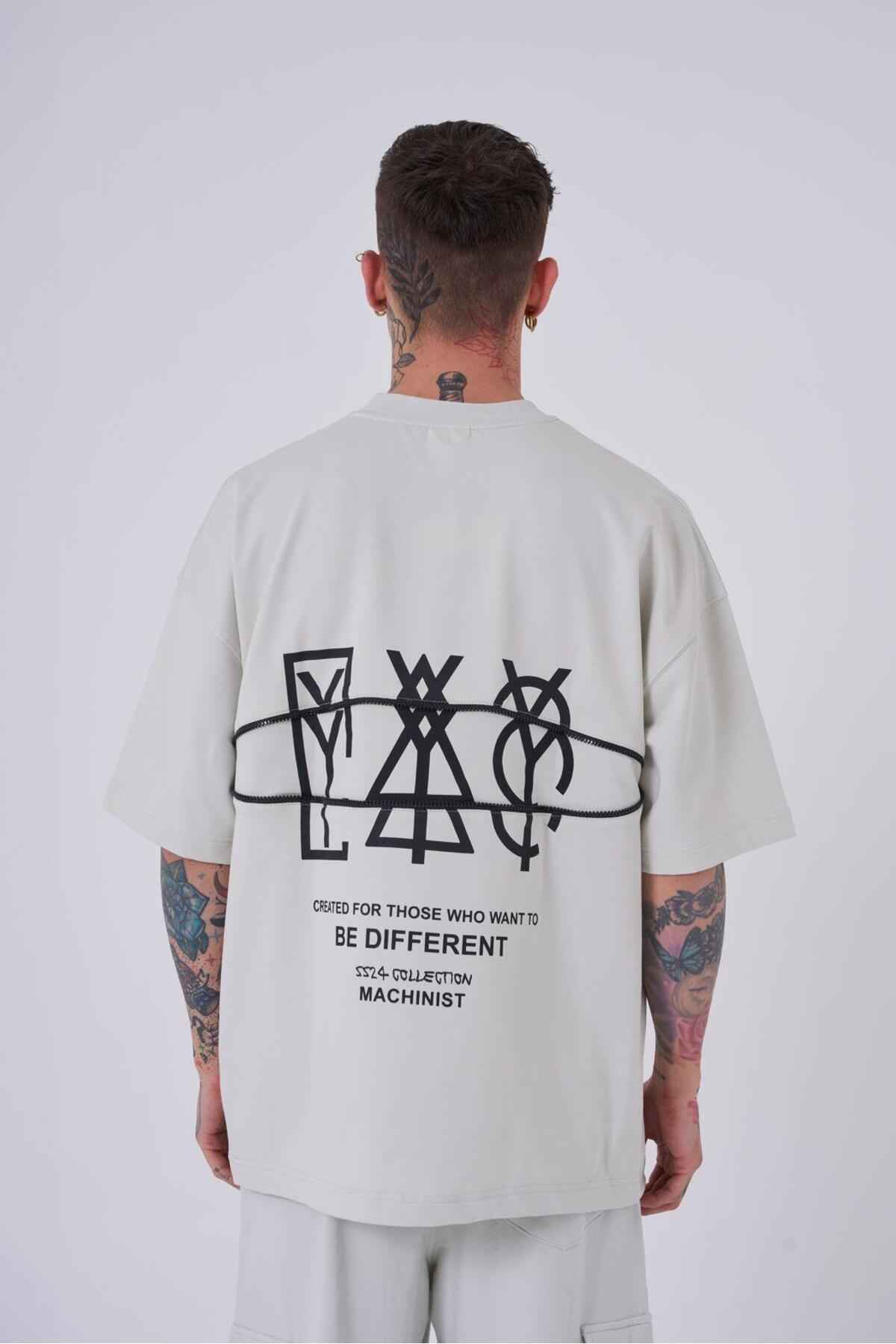 تیشرت مردانه زیپ دار چاپ شده با تیشرت قهوه ای سایز بزرگ