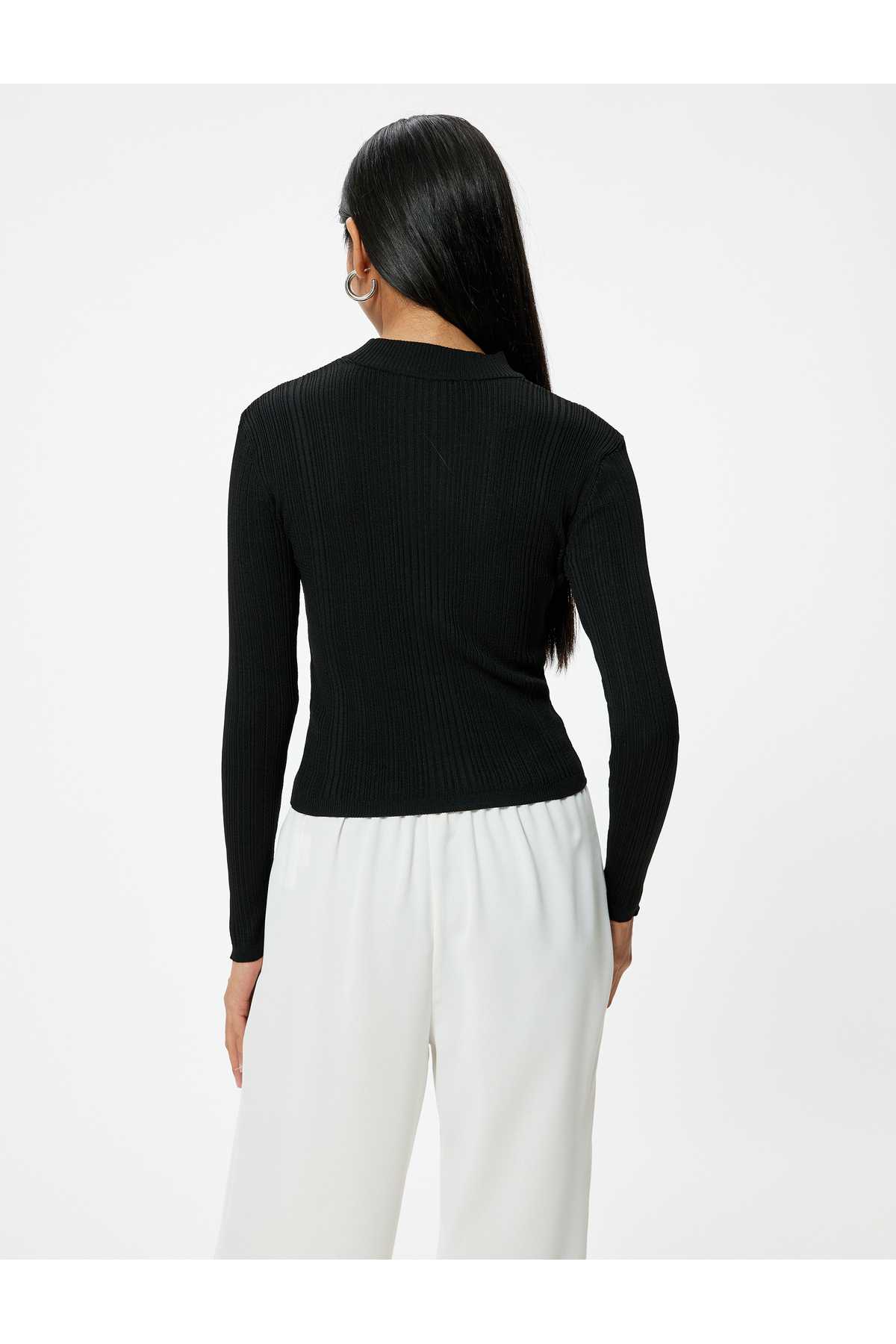 ژاکت بافتنی آستین بلند