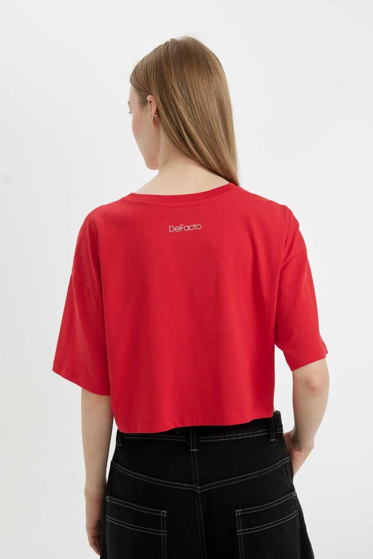 تیشرت آستین کوتاه چاپ شده با سایز بزرگ