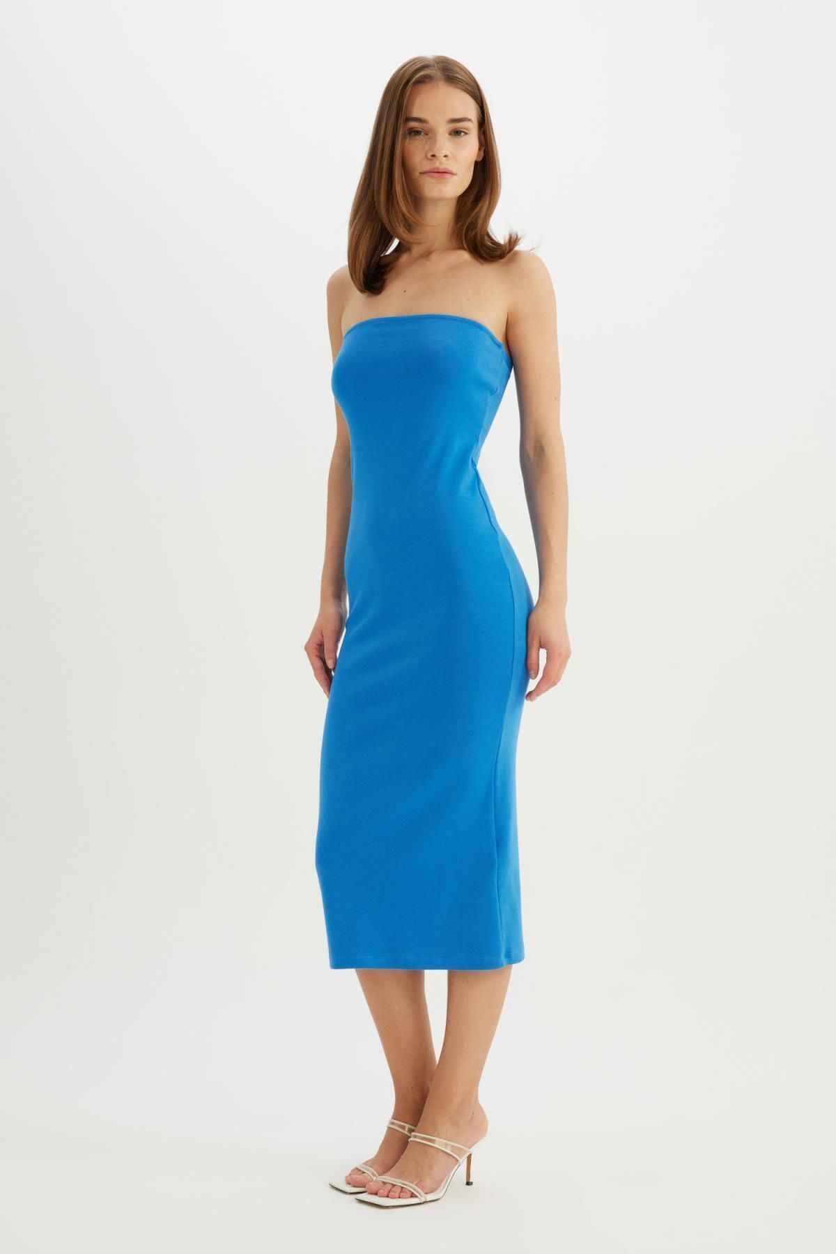 لباس میدی آجدار بدون بند بادیکن D4440ax24hs