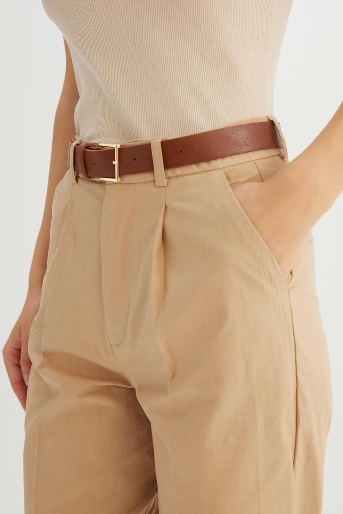 شلوار گاباردین کوتاه ساق بلند هویج