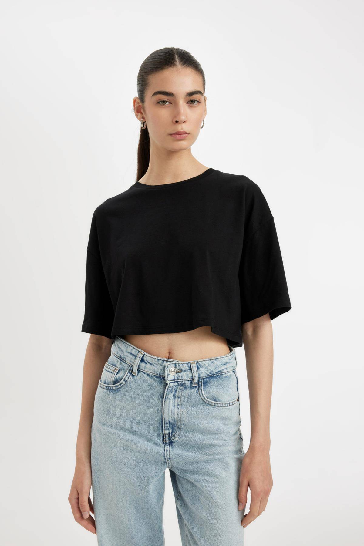 تیشرت 2 تکه آستین کوتاه اورسایز مناسب