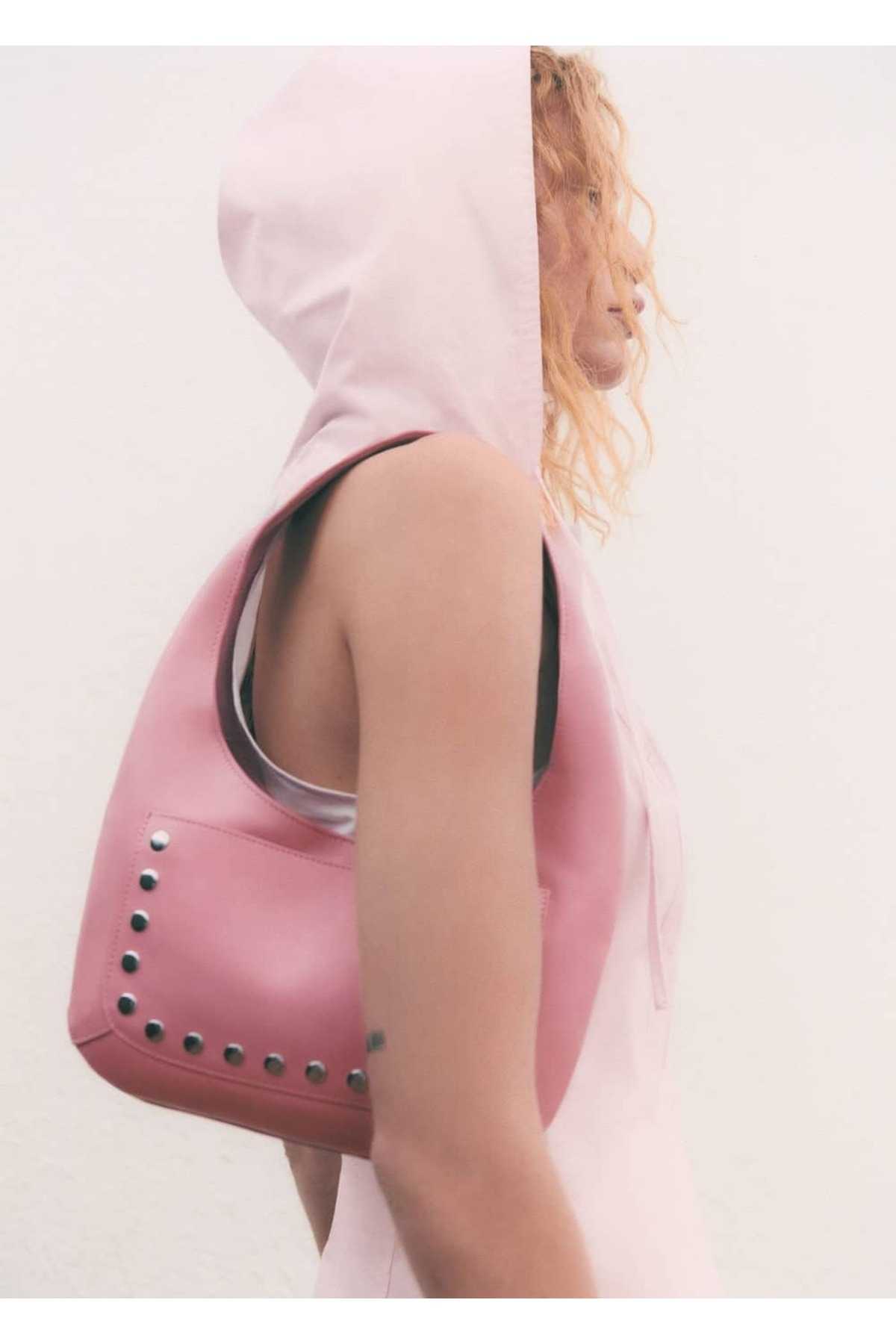 کیف چرمی میخ دار