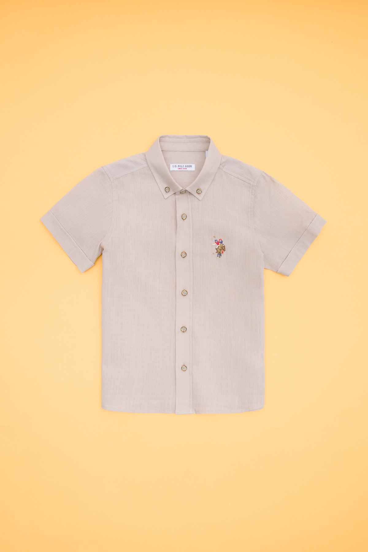 پیراهن آستین کوتاه آبی روشن پسرانه 50262967-VR003