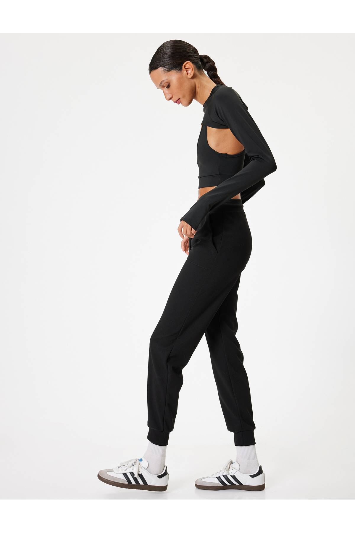 شلوار ورزشی Jogger جیب کمری توری مفصل با تناسب راحت