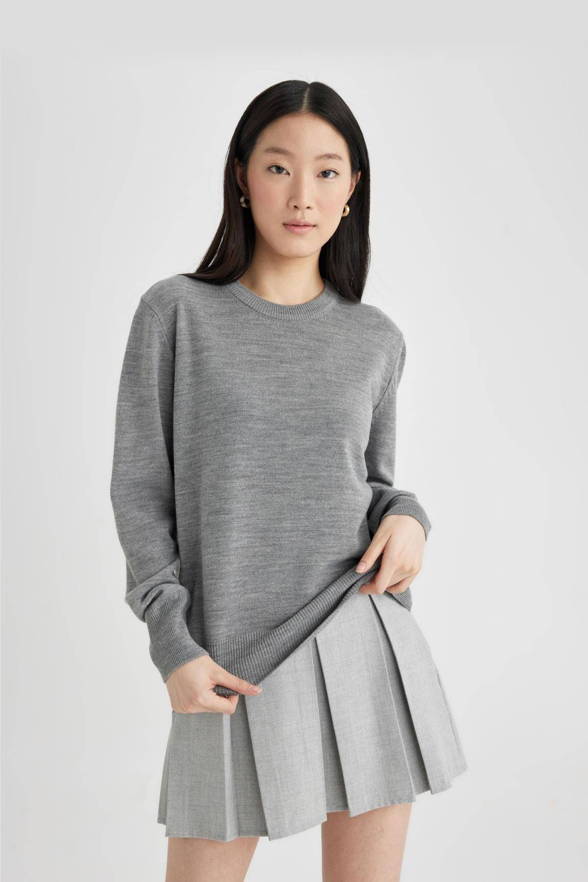 ژاکت یقه ای با تناسب معمولی