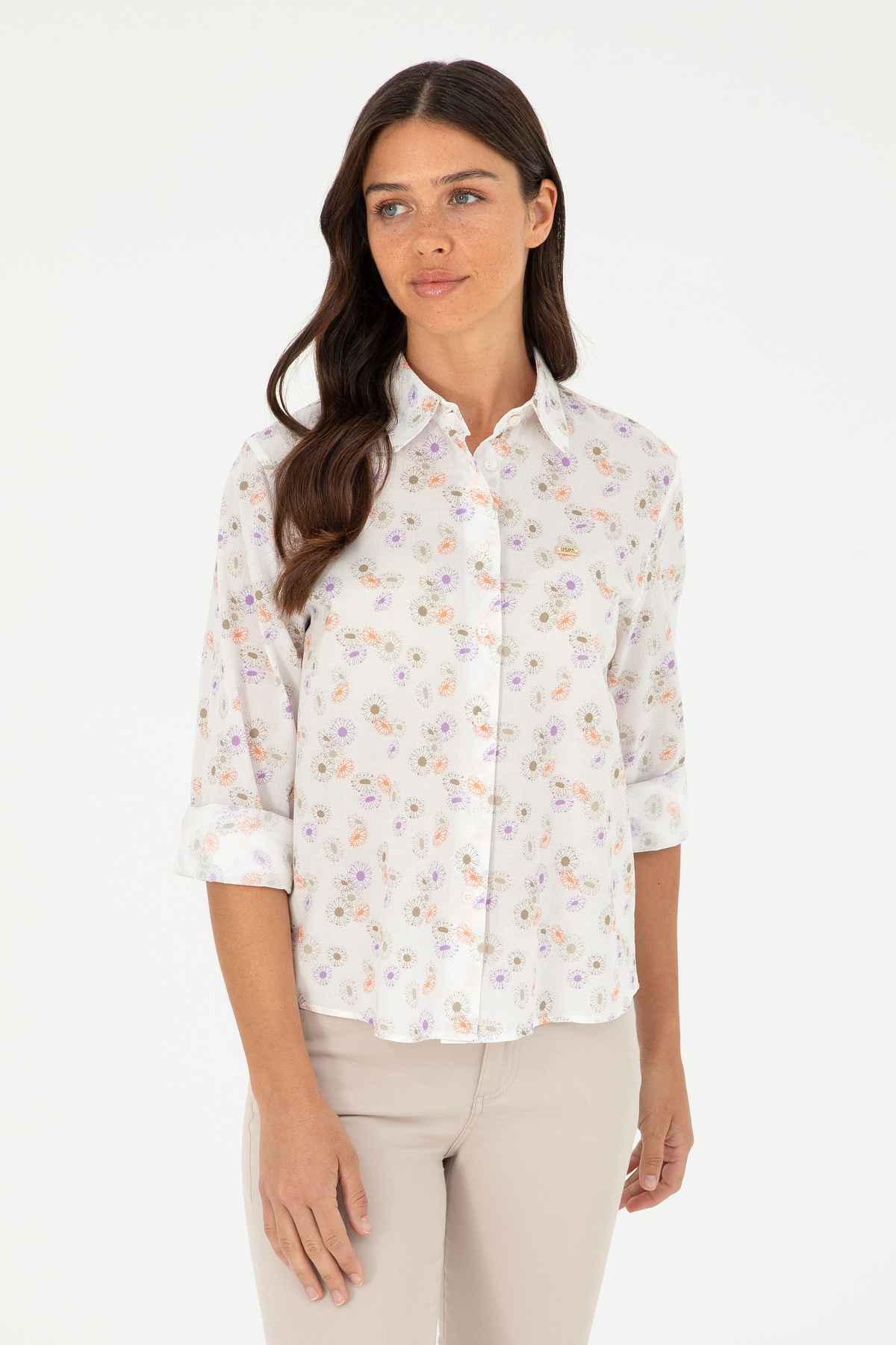 پیراهن آستین بلند زنانه آجری 50280965-VR031