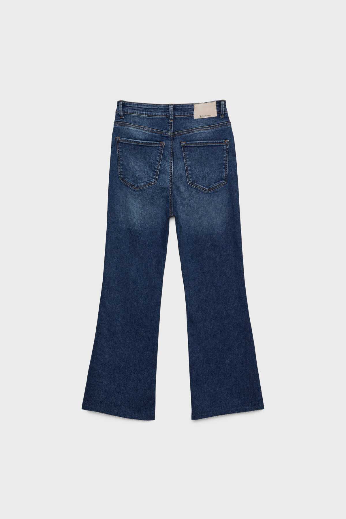 D78 شلوار جین دم زنگ کراپ