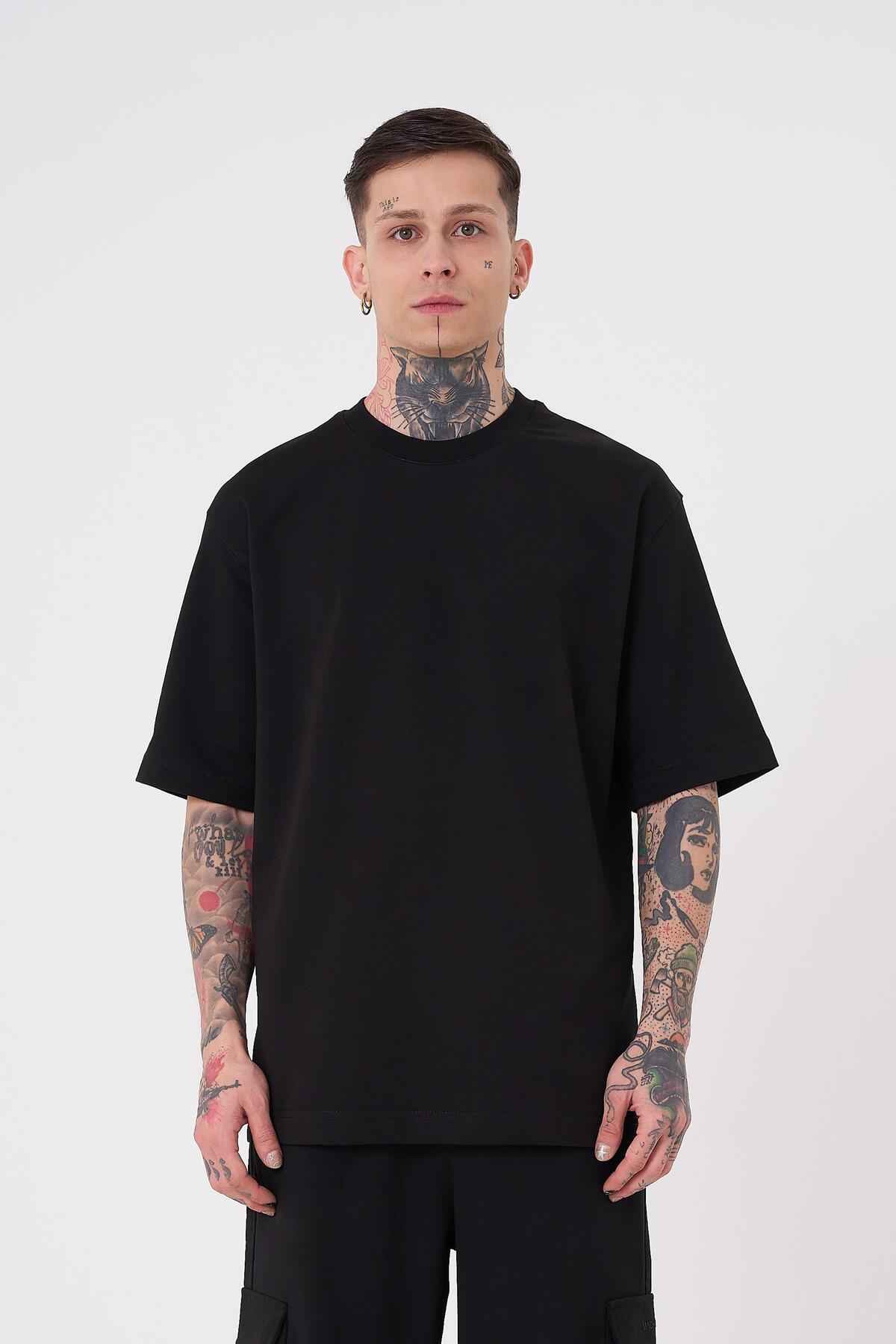 تیشرت مردانه بدون نام پایه ریلکس اکرو