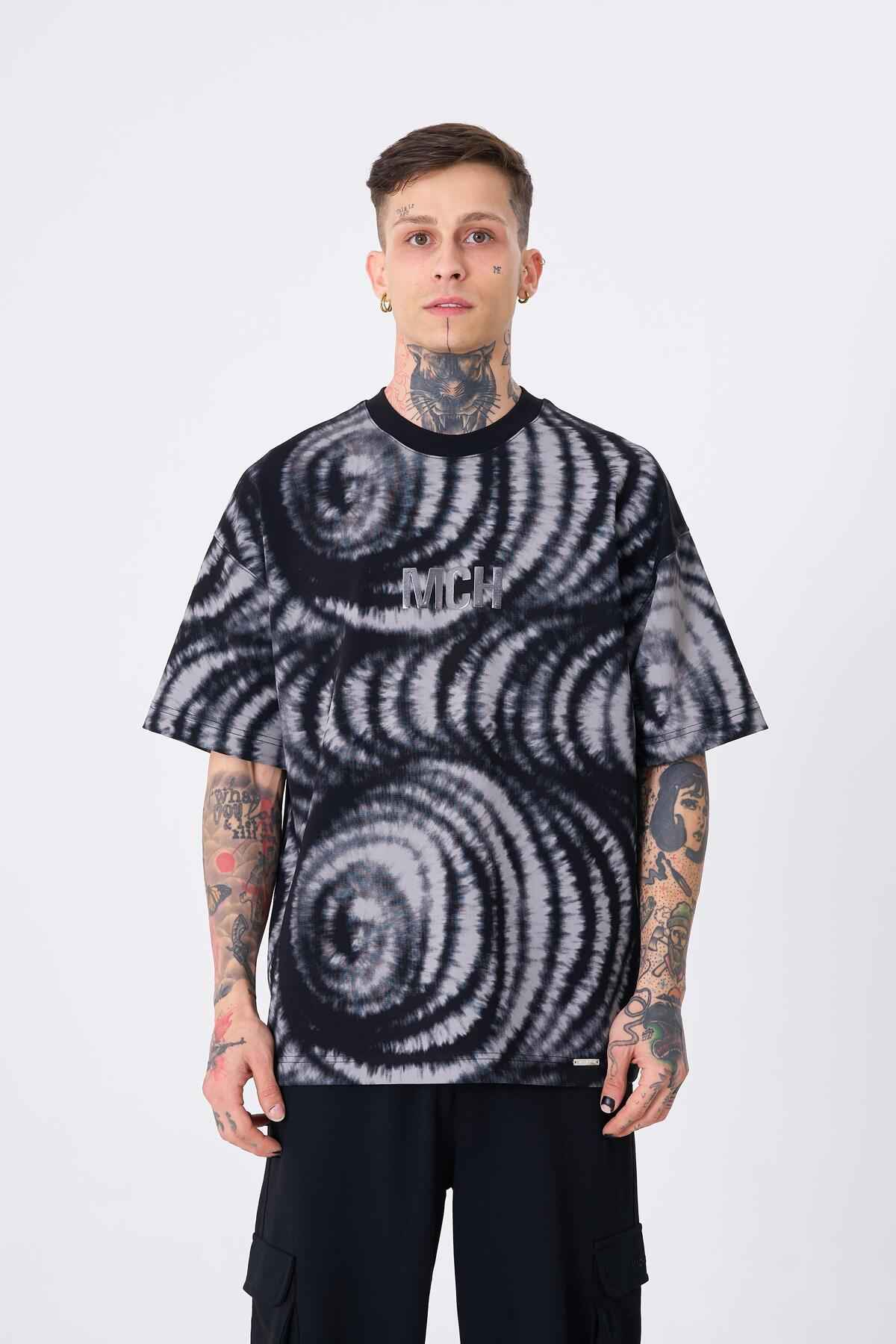 تیشرت سبز بنزینی چاپ تخیل مردانه