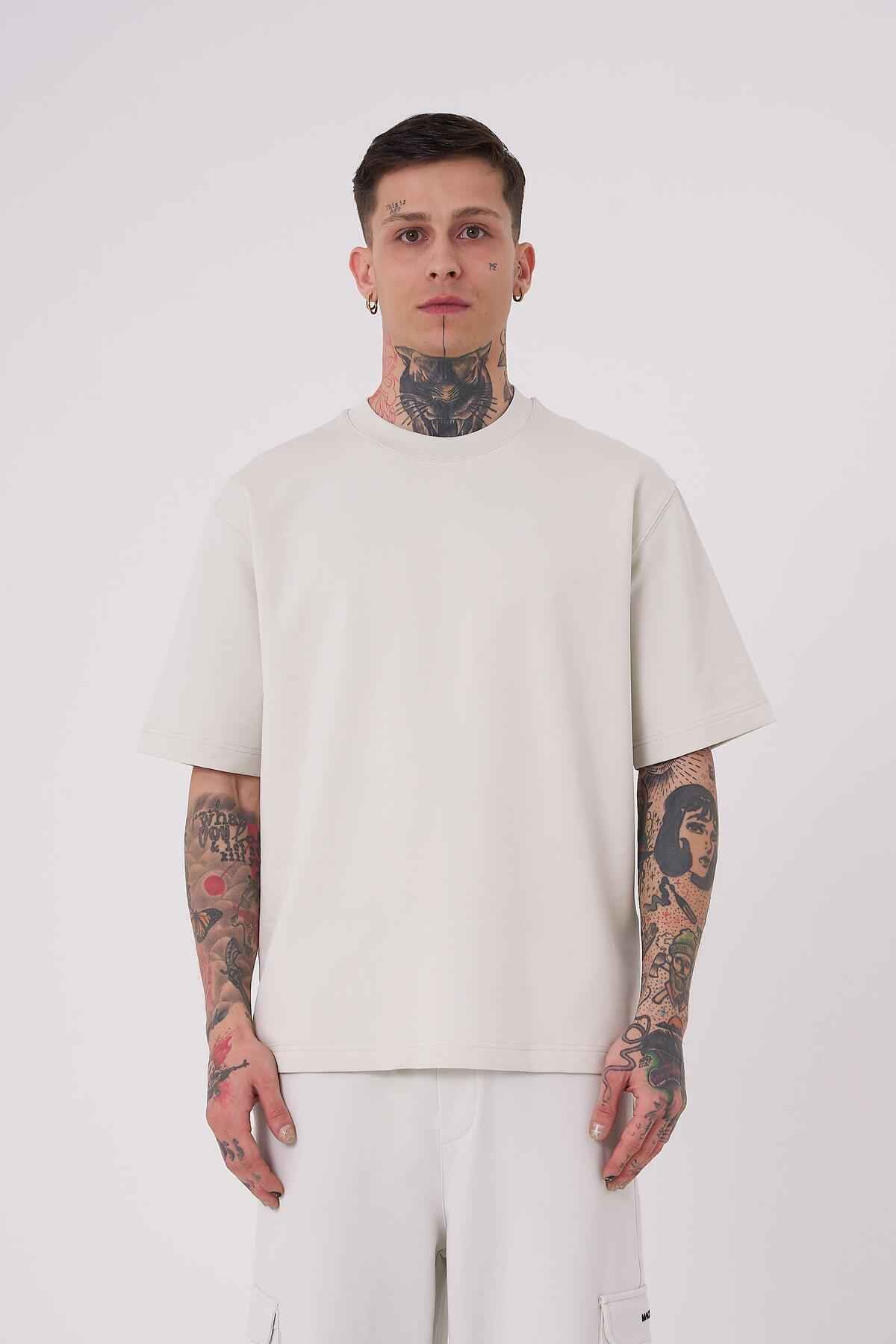 تیشرت مردانه بدون نام پایه ریلکس اکرو