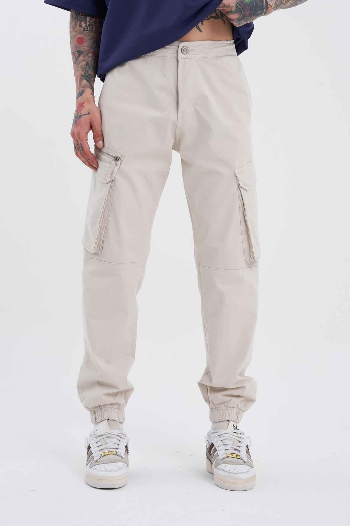 جیبی باری مردانه Jogger Ecru Jean