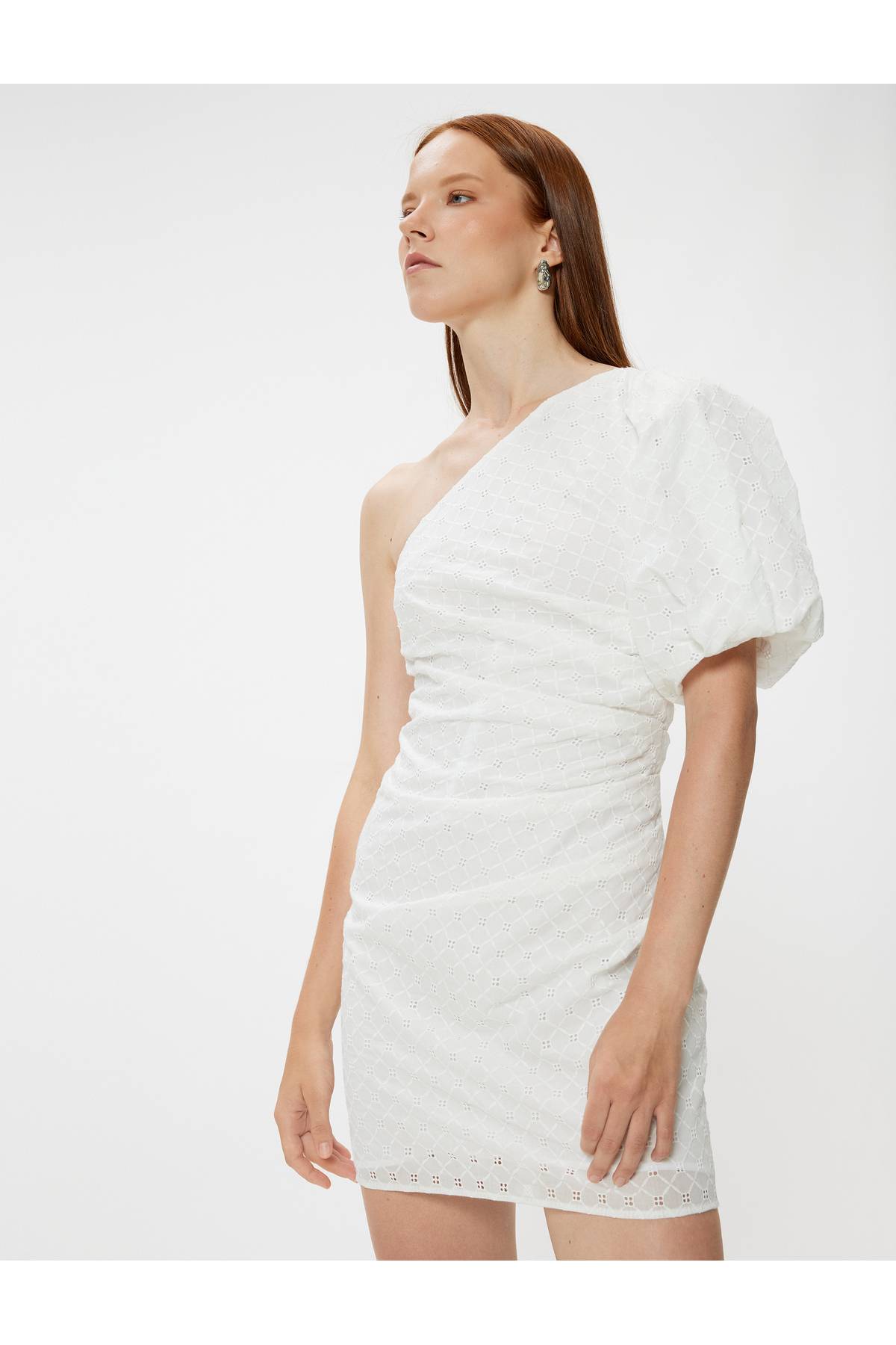 X Tuba Ünsal - آستین بادکنکی با آستین کوتاه با آستین شانه