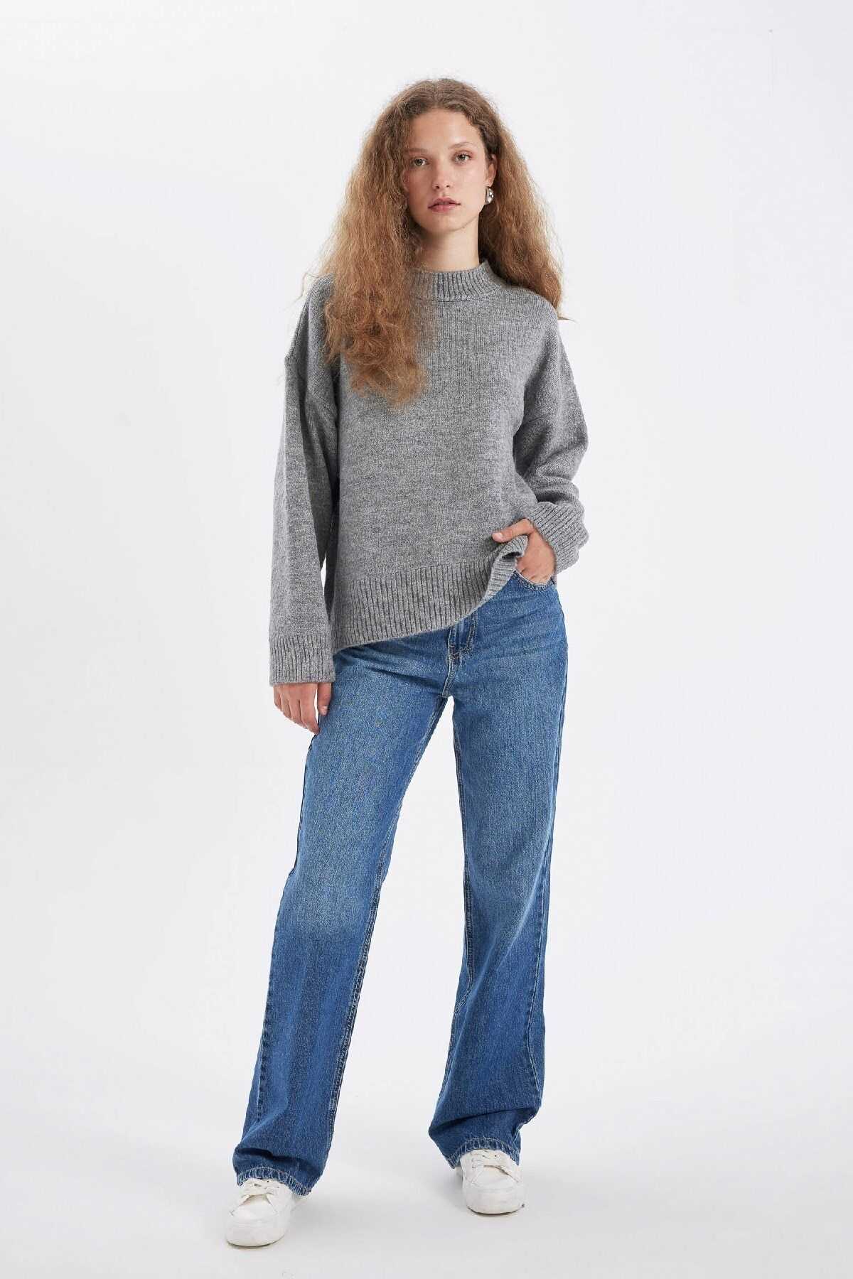 ژاکت بافتنی نیم تنه فیت