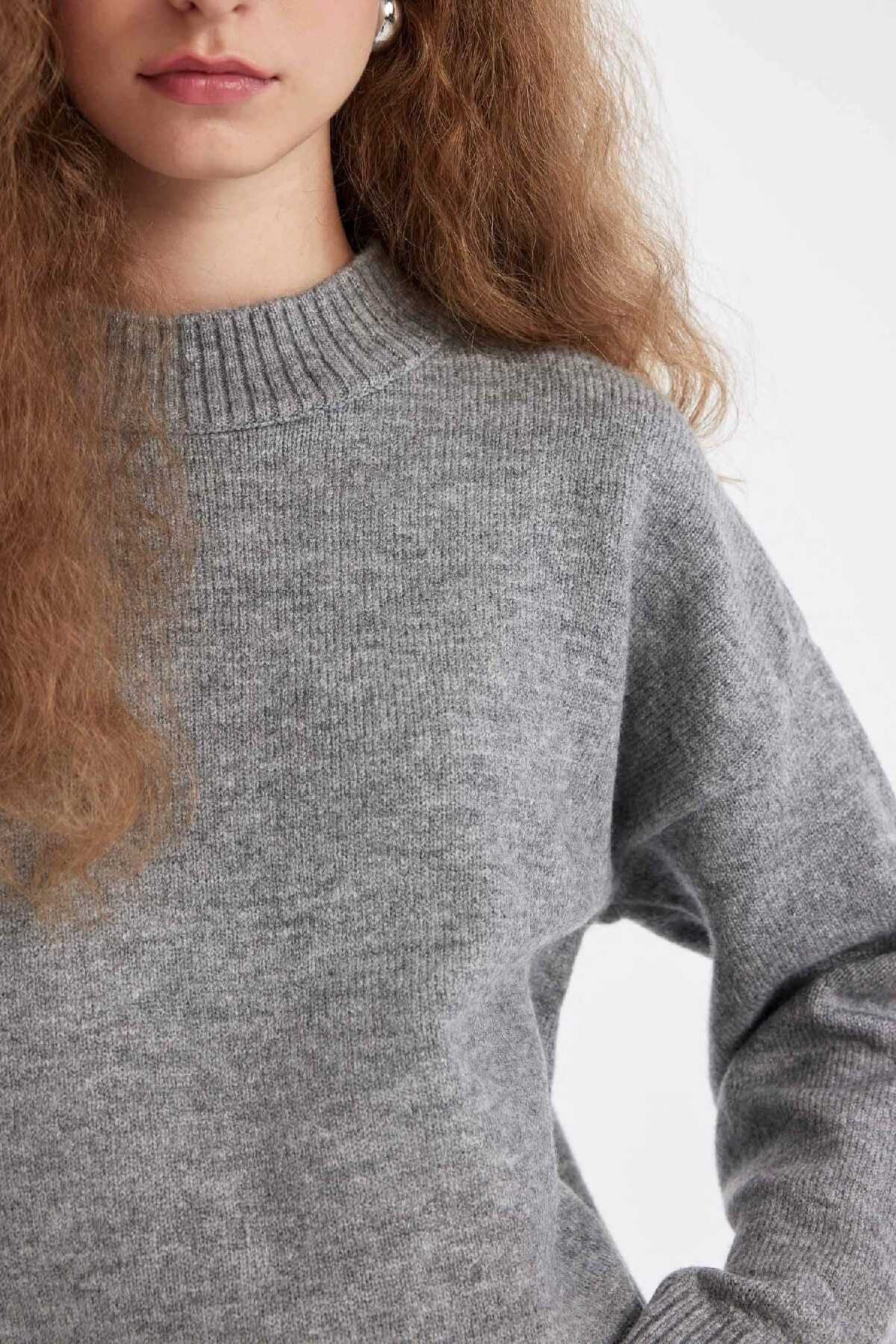 ژاکت بافتنی نیم تنه فیت