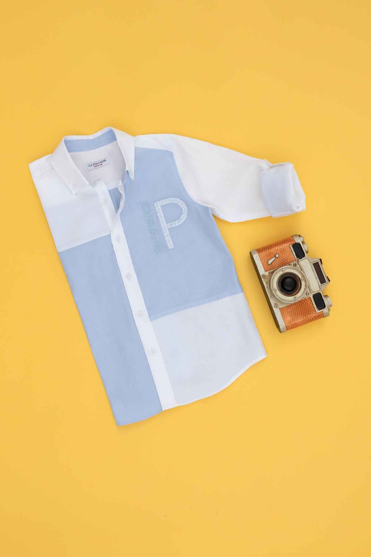 پیراهن آستین بلند پسرانه 50272397-VR085