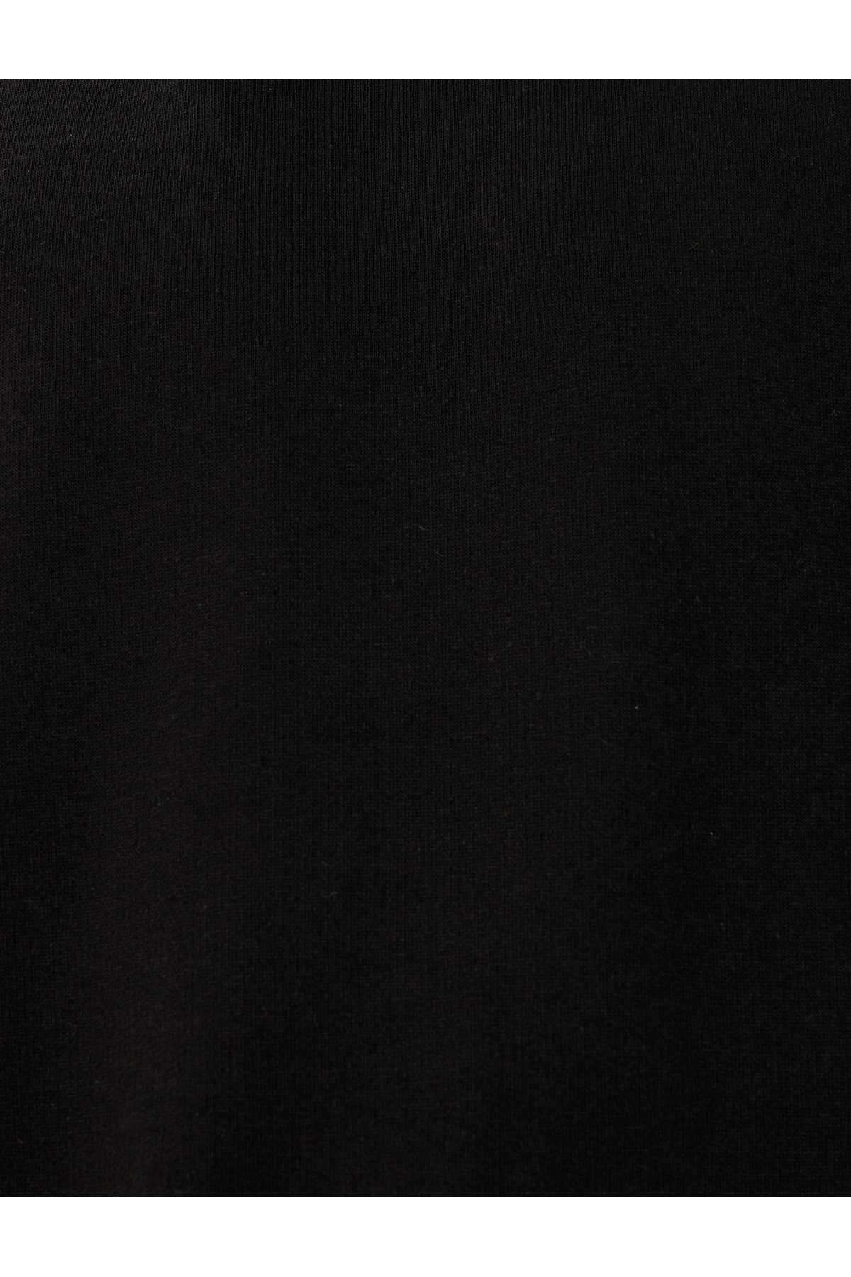 تیشرت سایز بزرگ با آستین کوتاه کانگورویی ترکیبی جزئی از پنبه