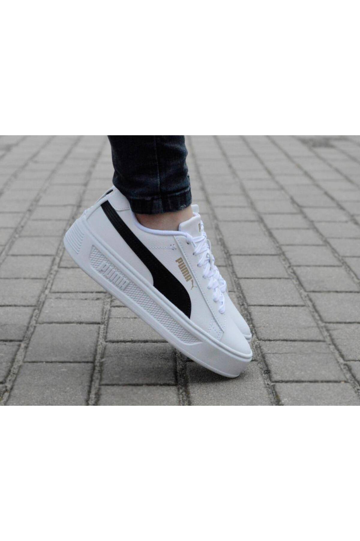 کفش اسپرت زنانه سفید روزانه Smash Platform V3