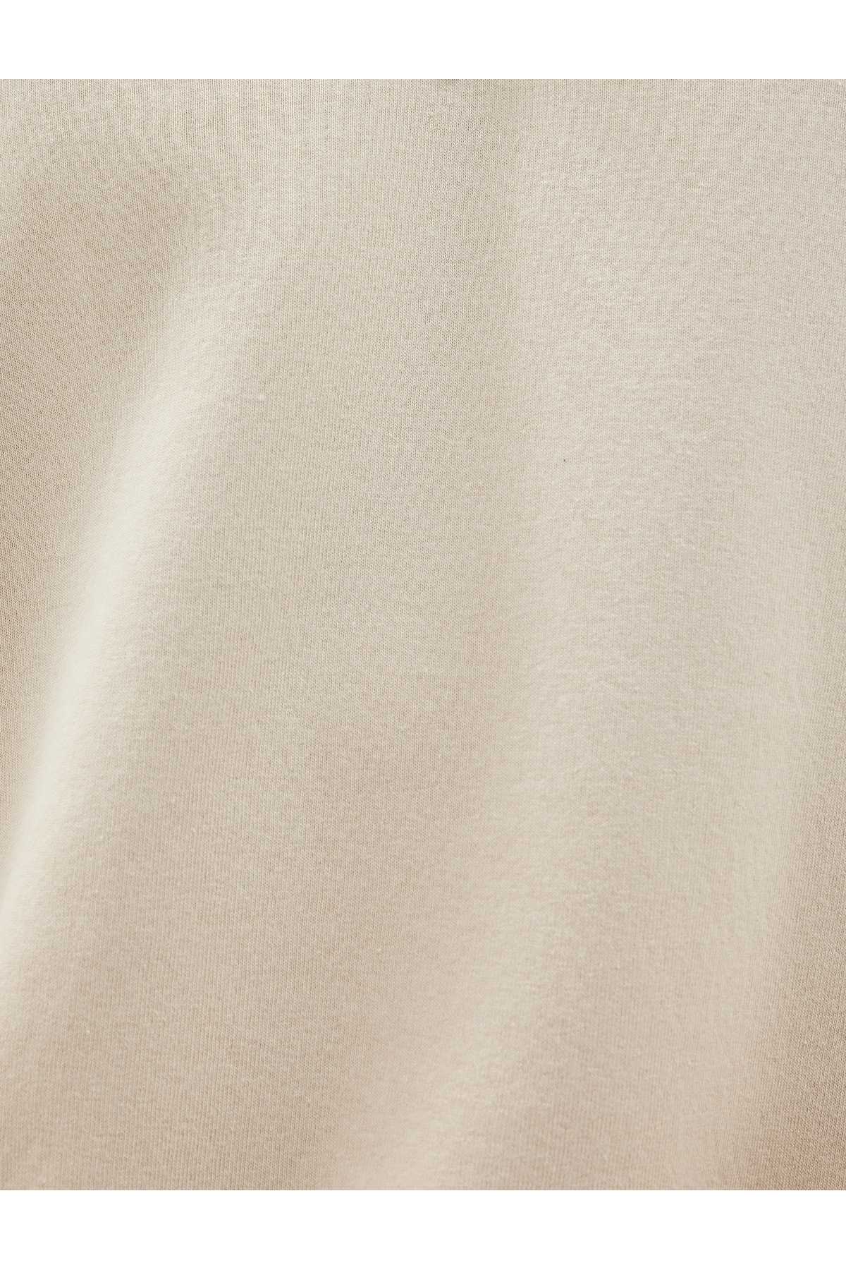 بلوز پنبه ای آستین بلند یقه نیم زیپ