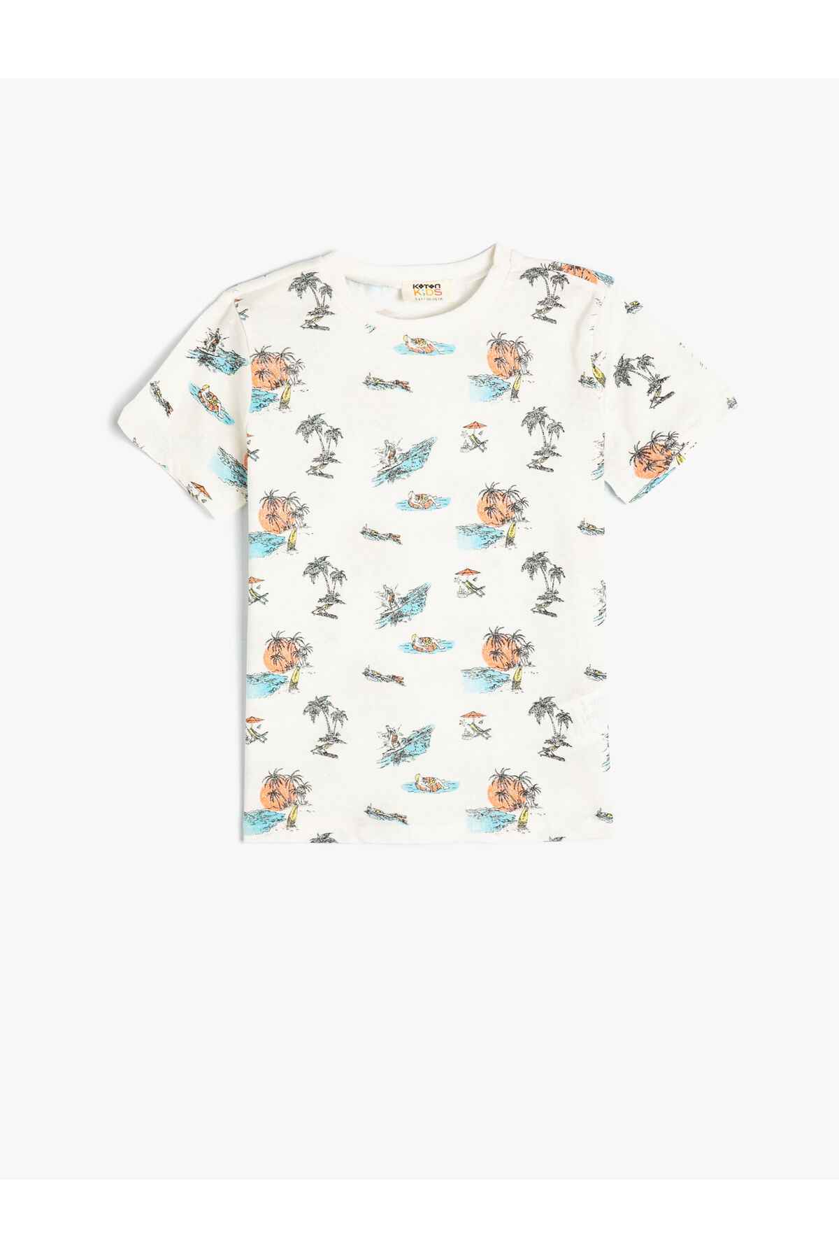 تیشرت سفید پسرانه - 4skb10303tk