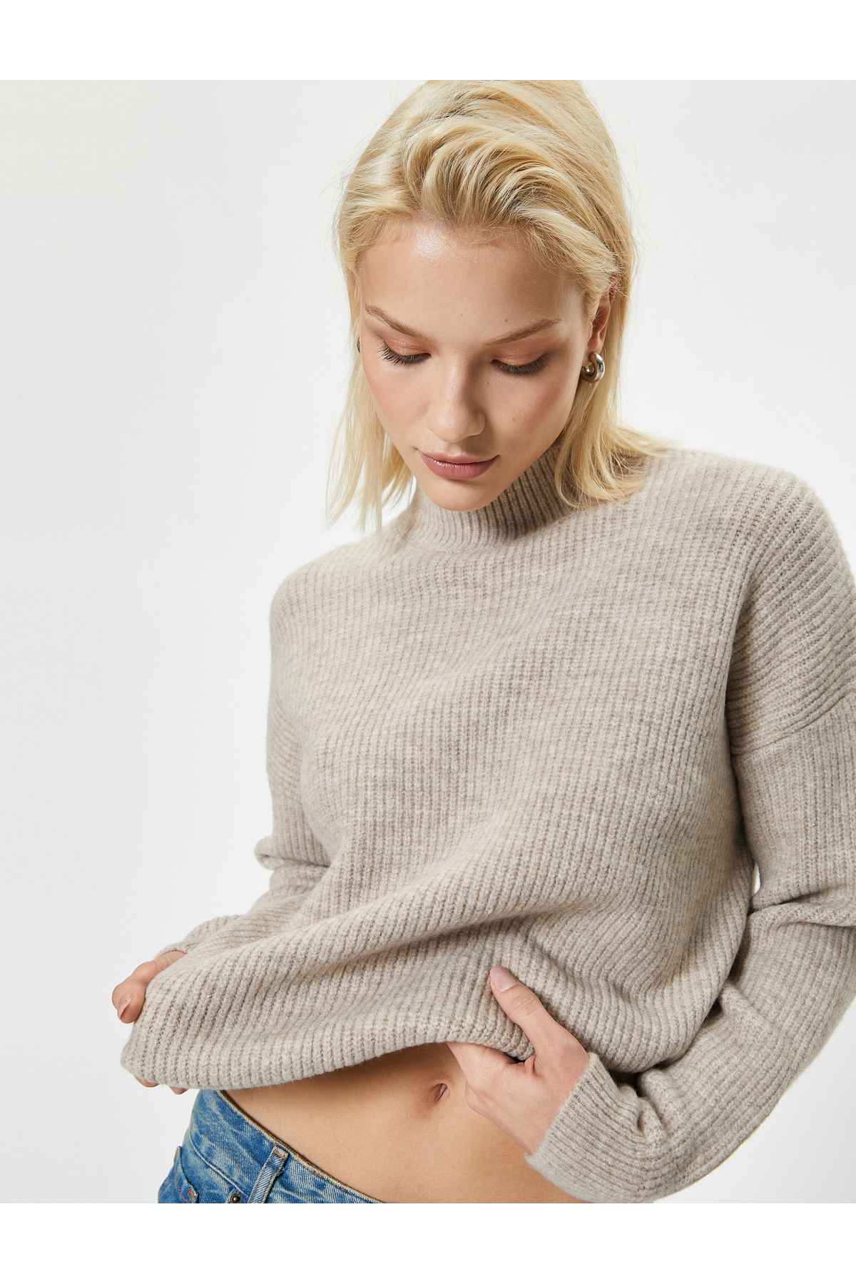 ژاکت اور سایز پایه یقه بلند