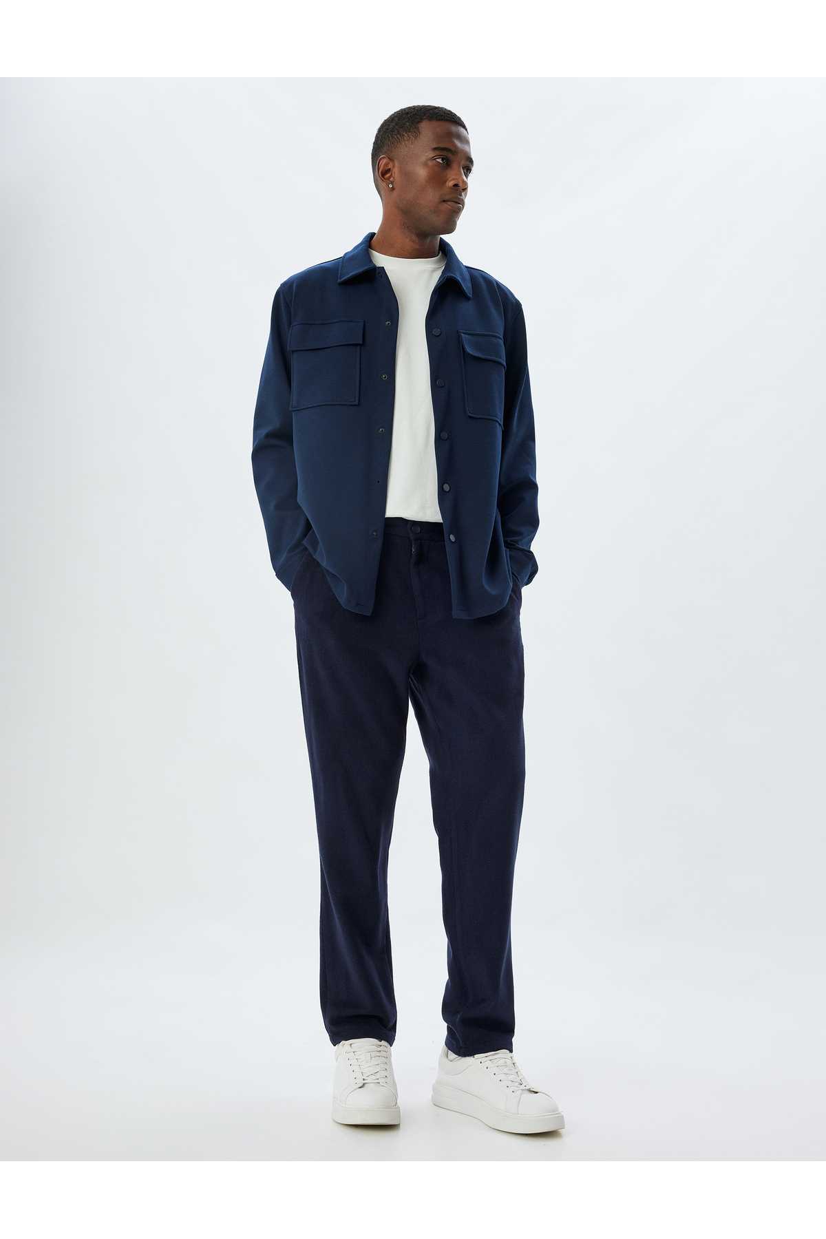 ترکیبی از ویسکوز با جیب شلوار چینی