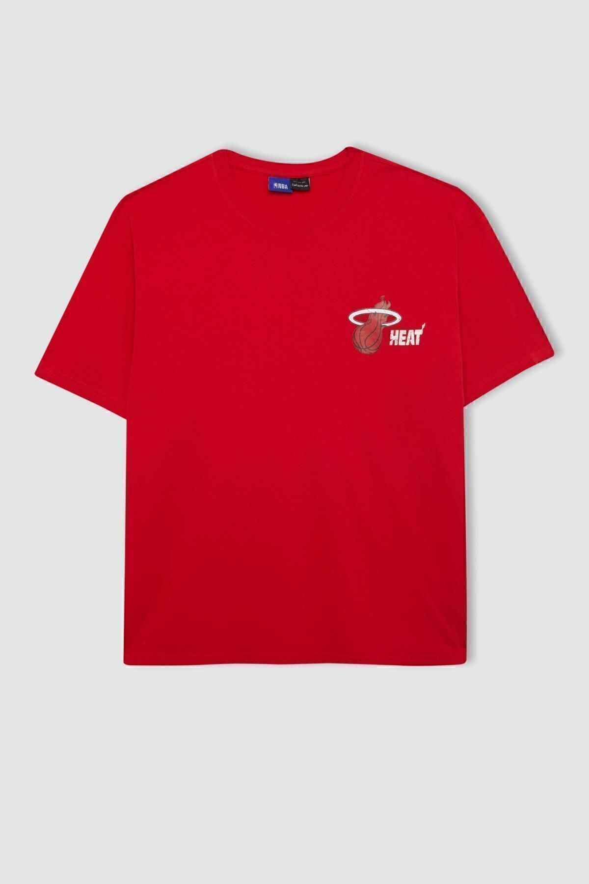 تیشرت آستین کوتاه Fit Nba Miami Heat Boxy Fit Crew B9900ax24sm