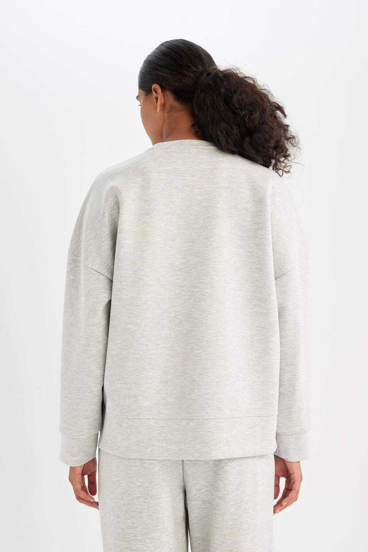 سویشرت پارچه ای ورزشکار غواصی Fit Crew Neck
