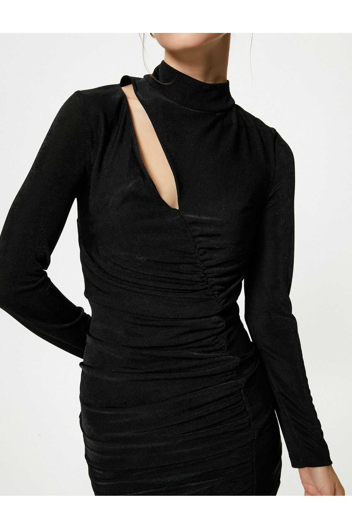 لباس زنانه ساتن 4WAK80014FK BLACK