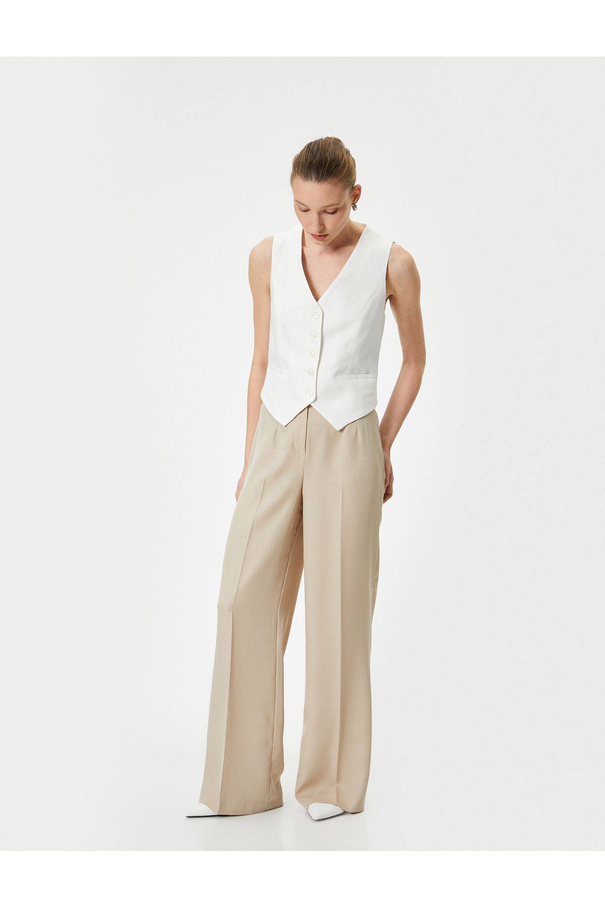 شلوار گشاد Palazzo کمر بلند