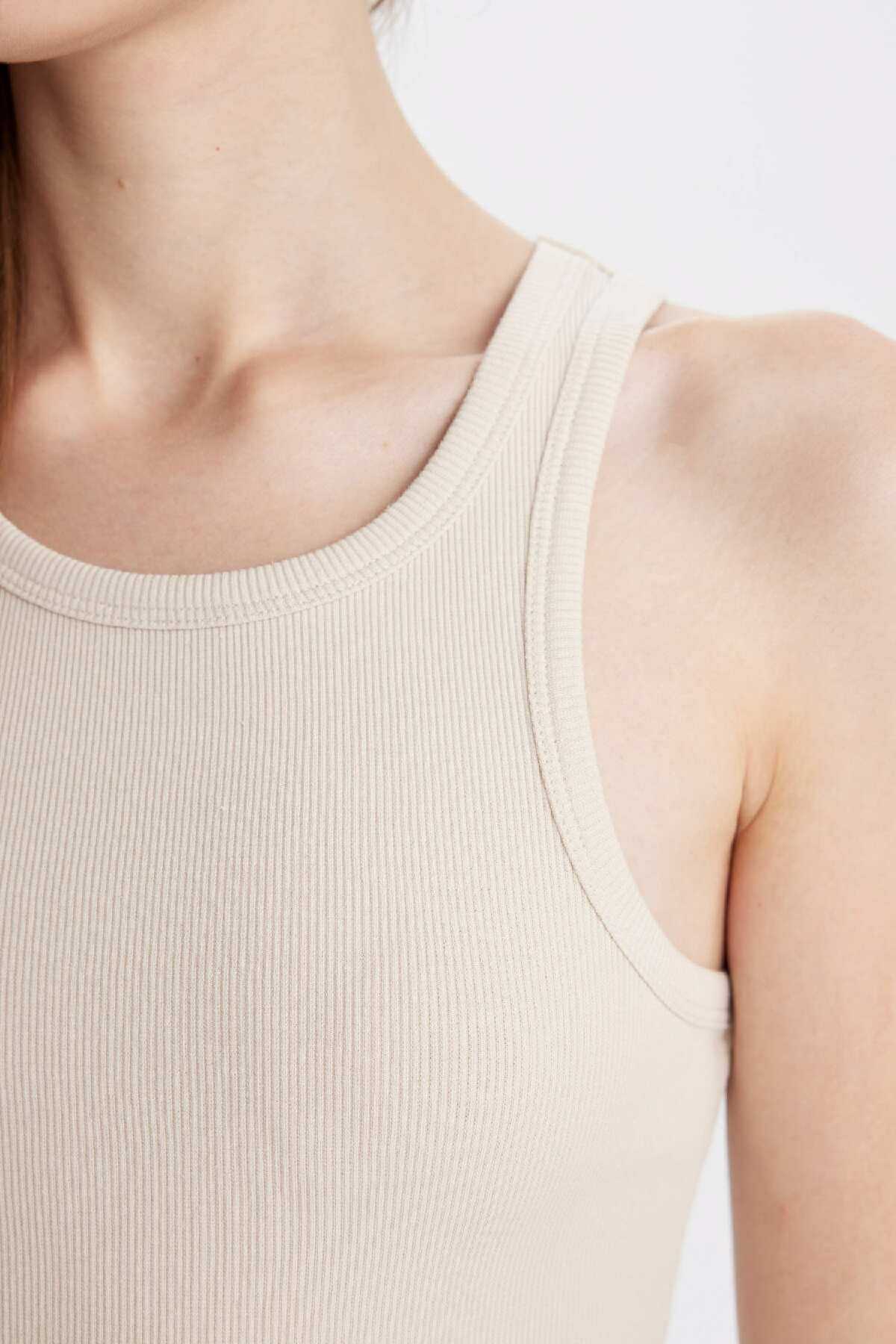 لباس میدی آستین دار آستین دار با یقه هالتر بادیکن