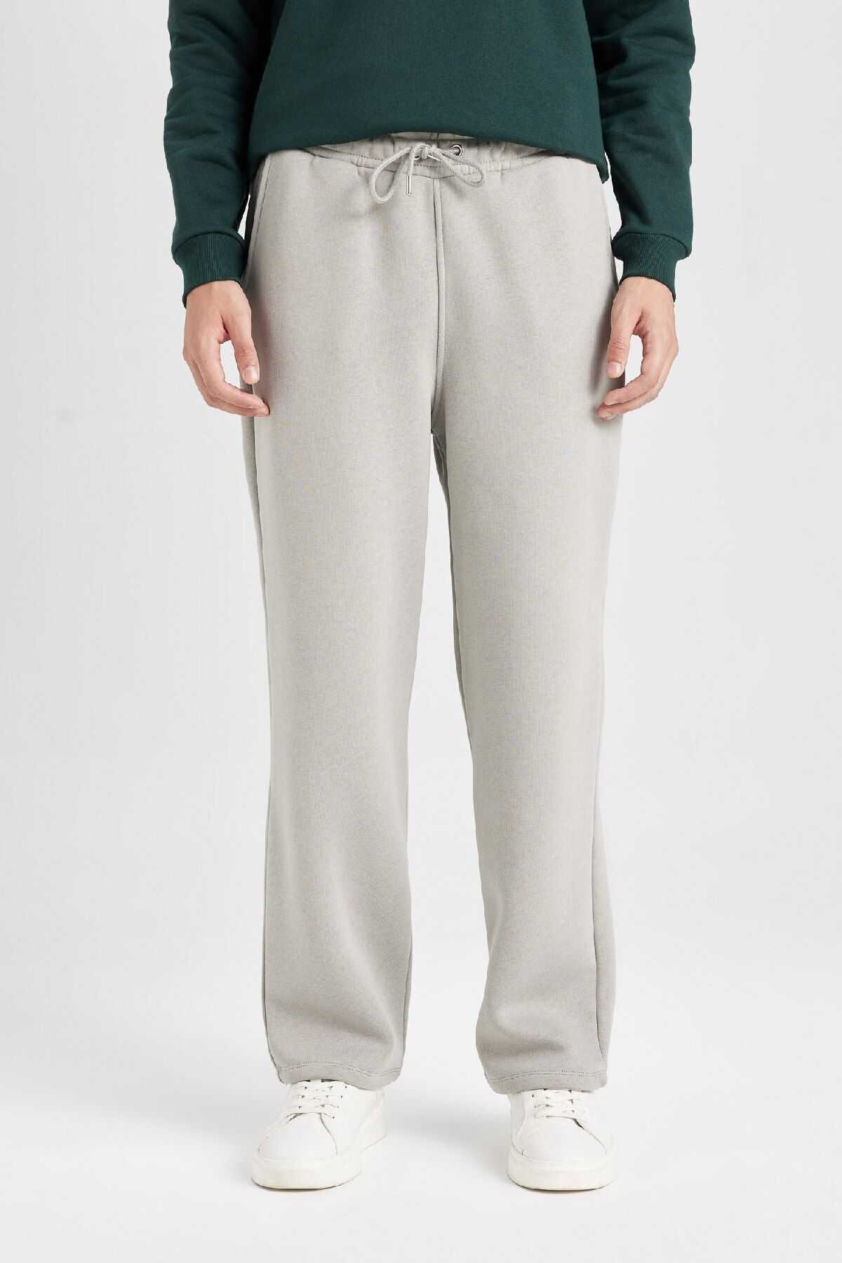 شلوار ورزشی ریلکس فیت سه جیبی ضخیم D8095ax24au